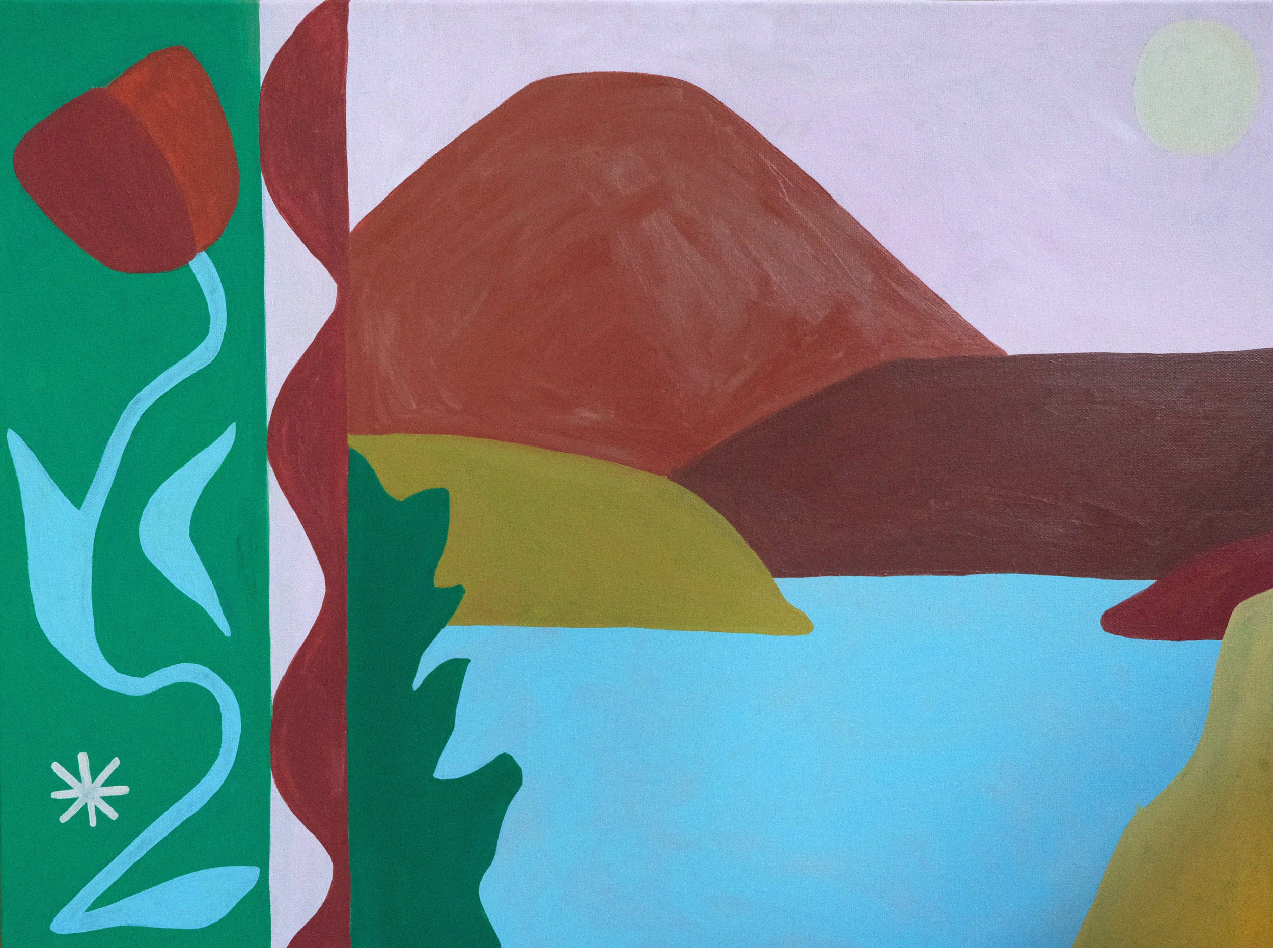 FLOWERS - Acrylique 54 x 74 cm - Série After the Shadows (2025)