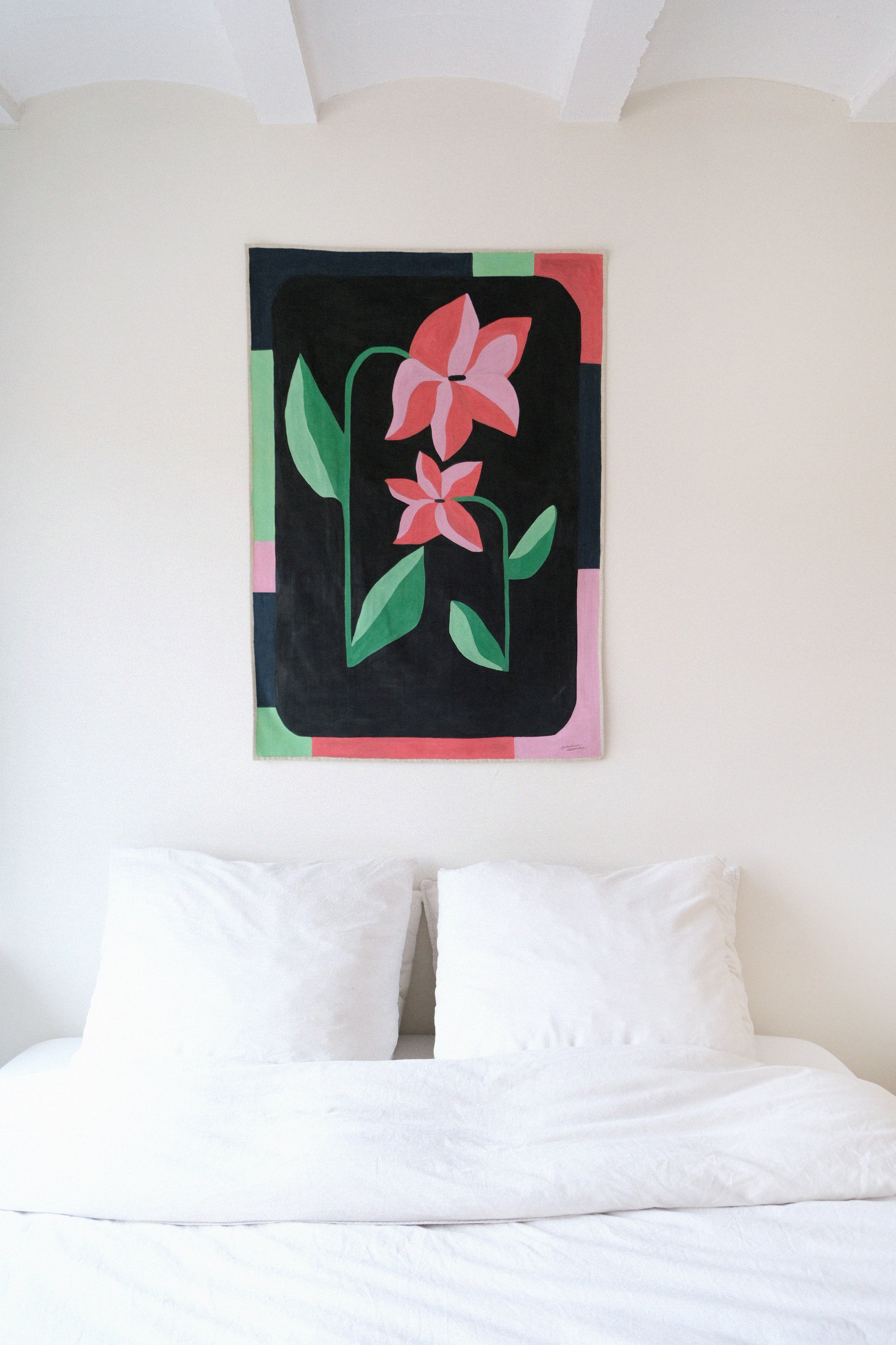 BOUGAINVILLIERS - Tenture 70 x 100 cm - Série La Grande Île (2023)
