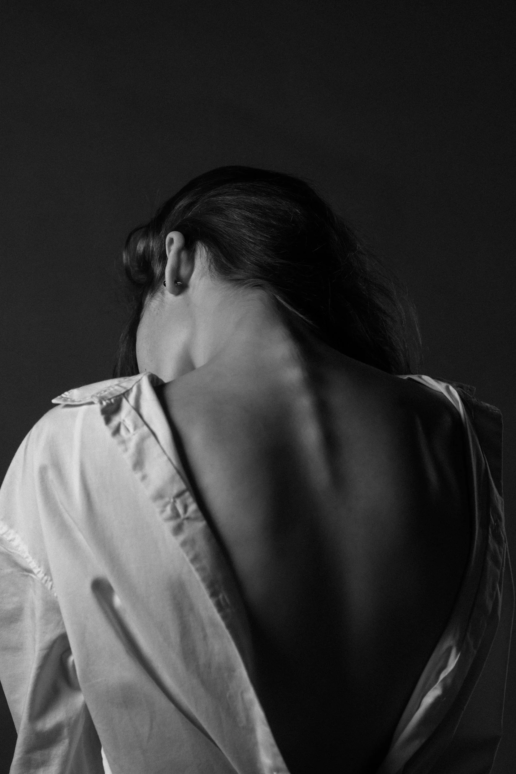 woman's bare back