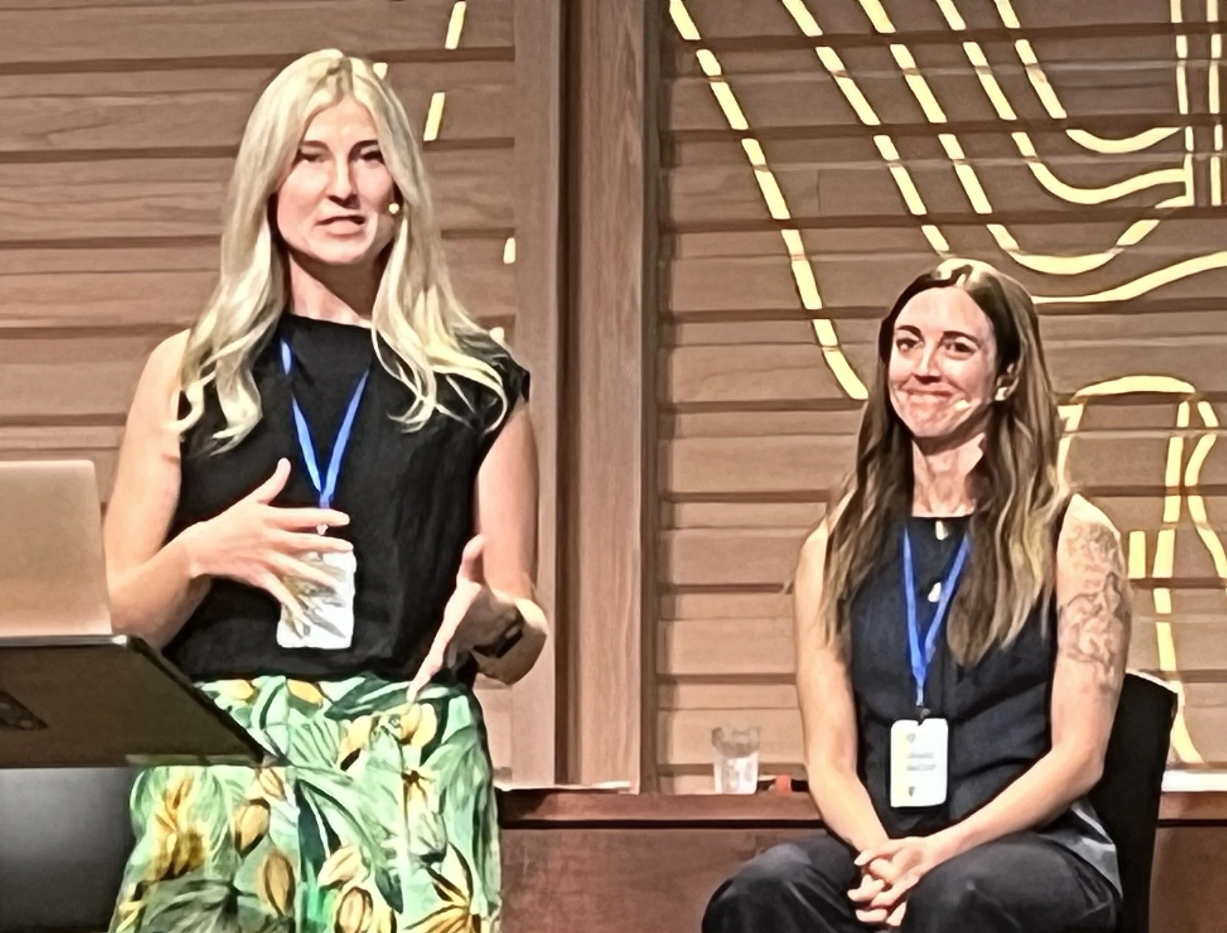 Grace Secker and Callie Krajcir speaking at ATNS Conference 2026.jpeg
