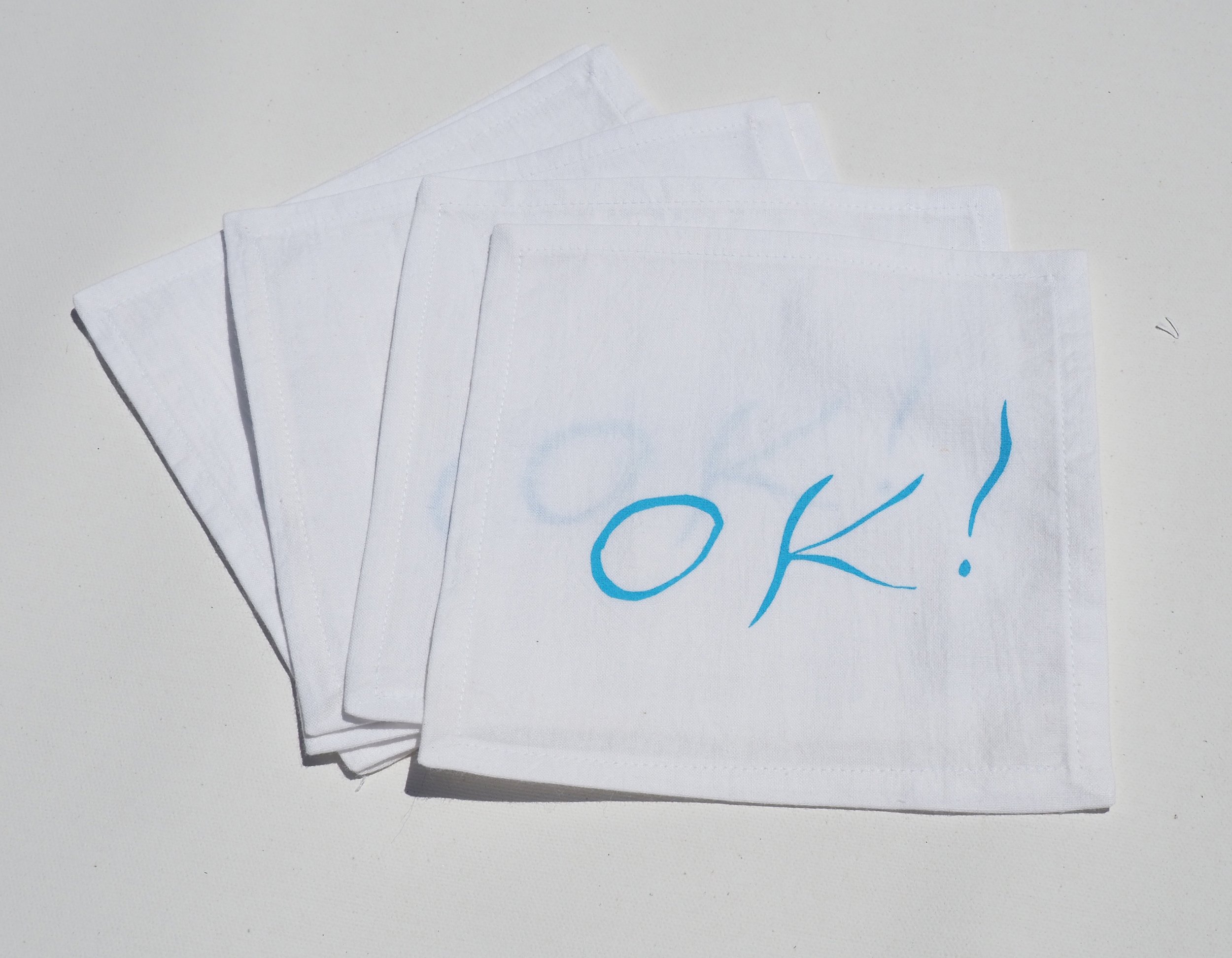 Ok! Linen Cocktail Napkin Set