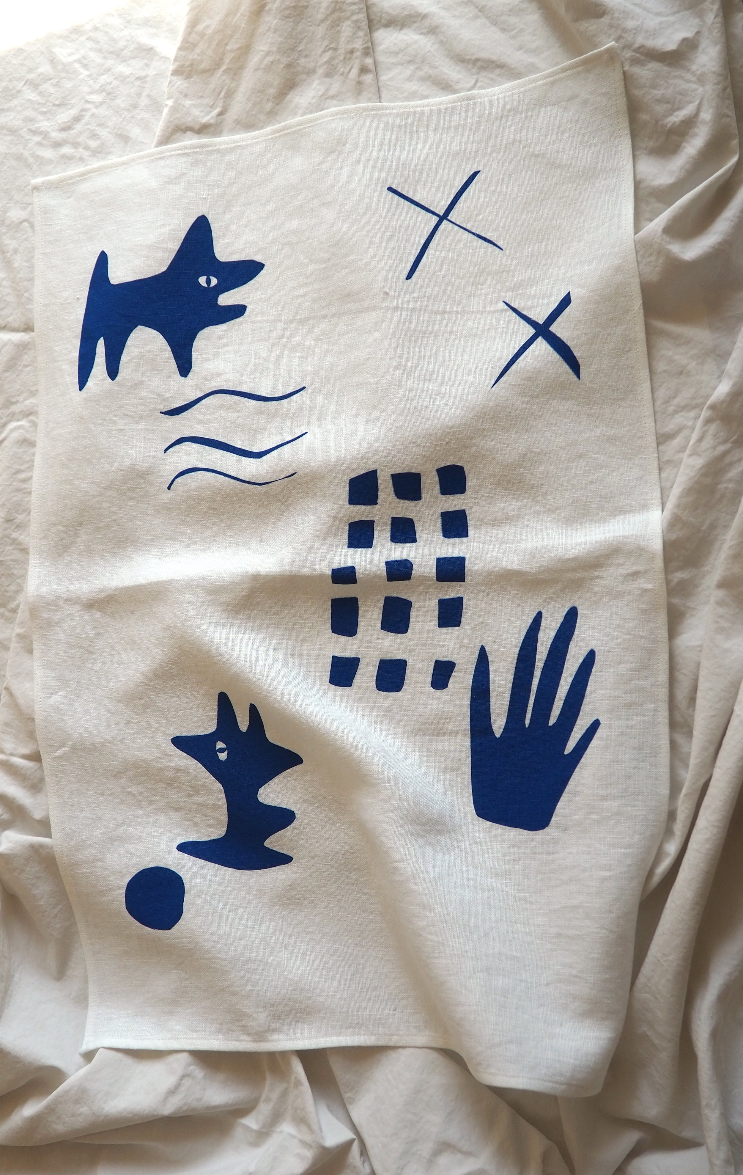 Blue Hours - Linen Tea Towel