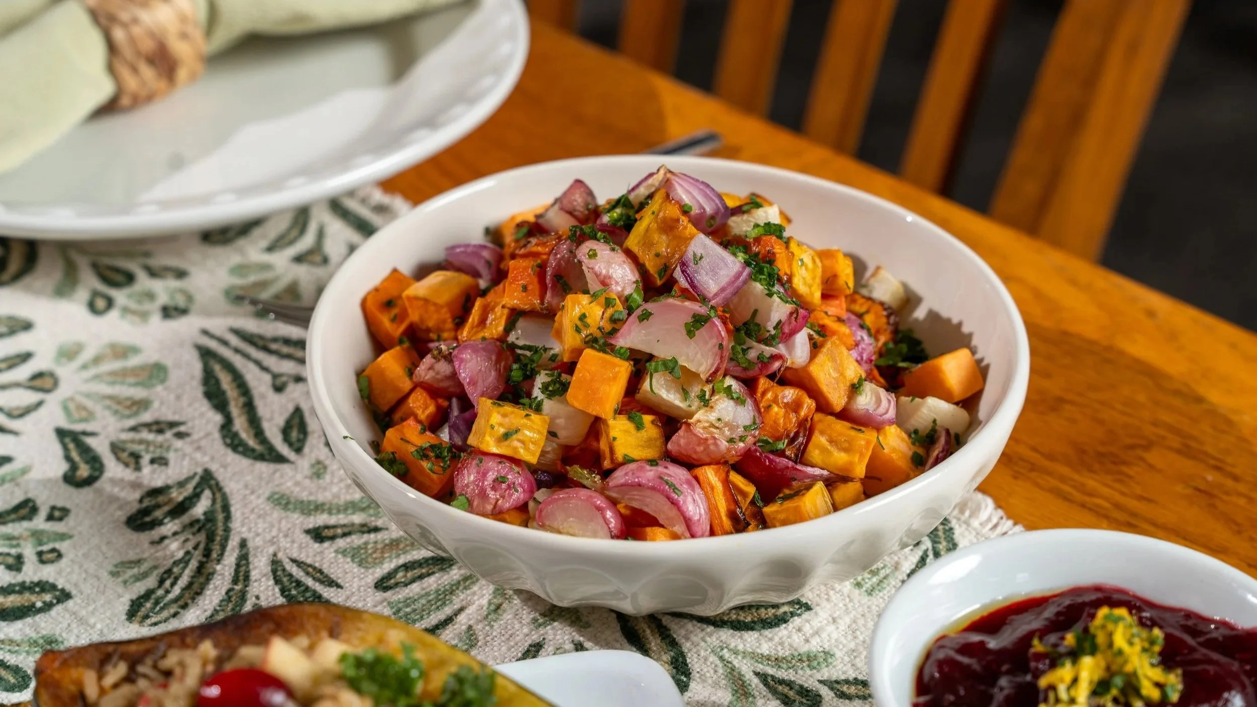 Roasted root vegetables