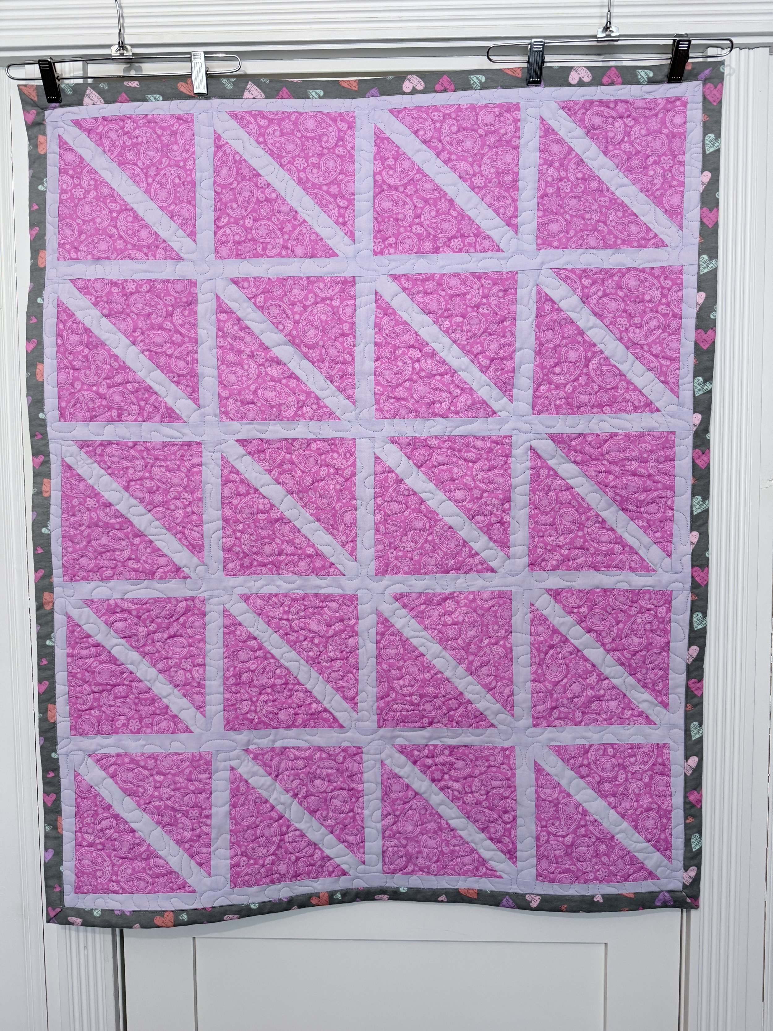 All the Love Quilt: approx 36" x 44"