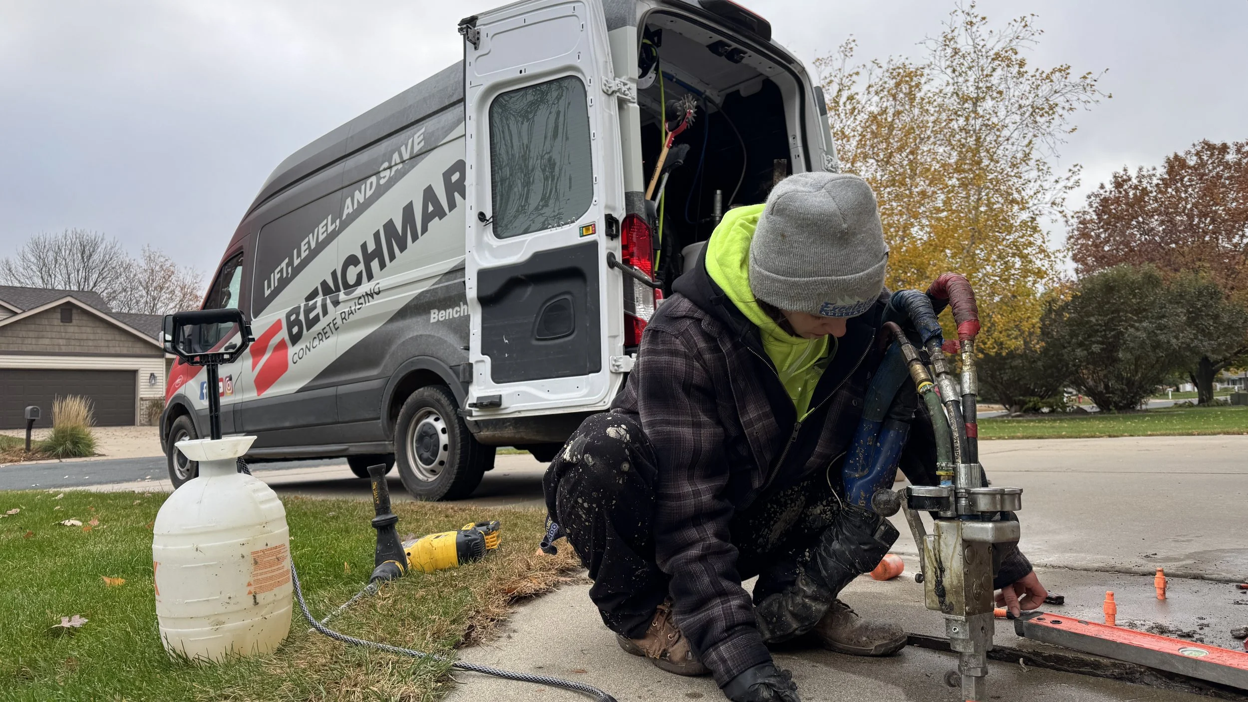 The Best Way to Repair a Sinking Garage Apron in Minnesota