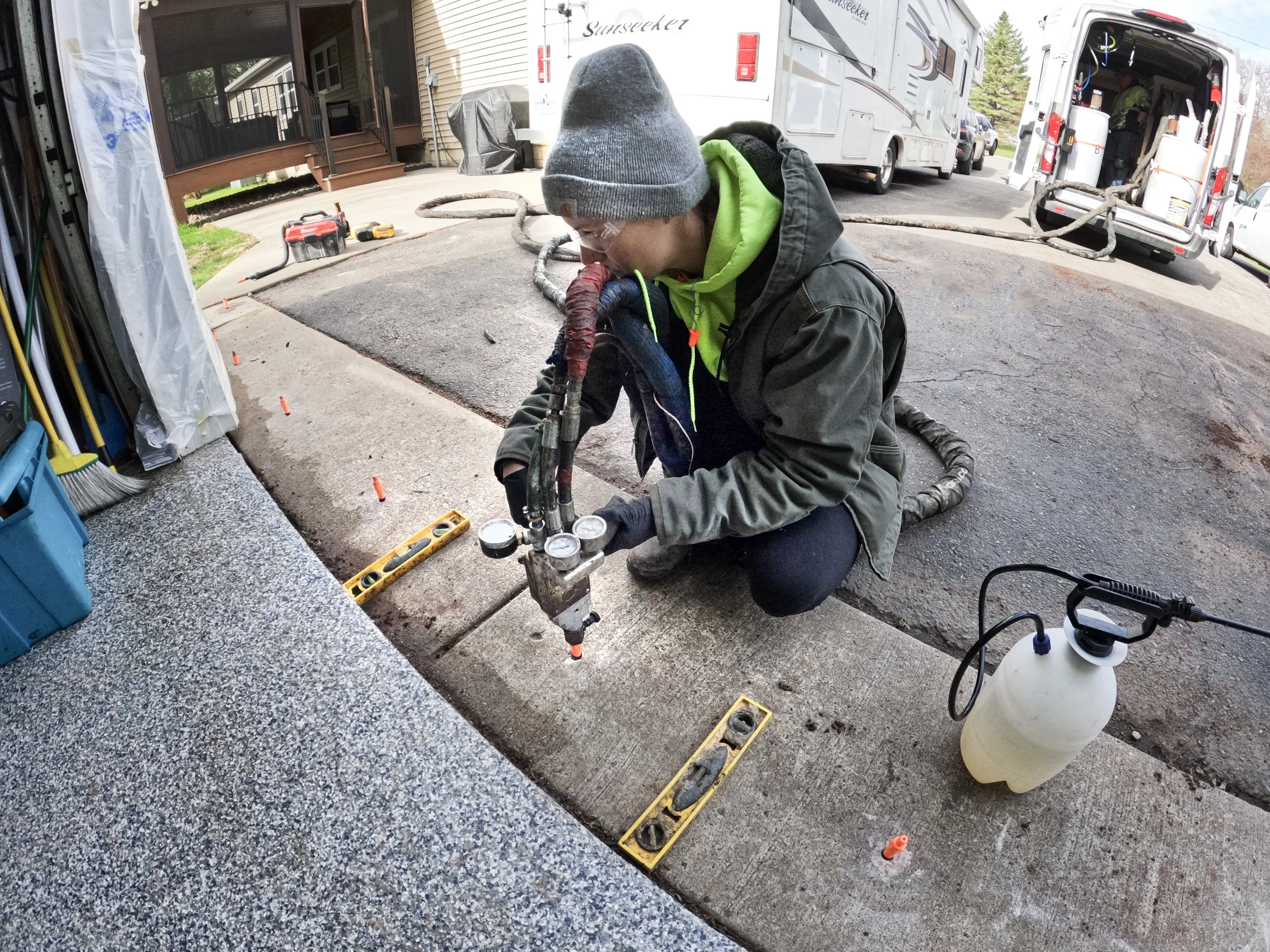 What Polyurethane Foam Driveway Leveling Actually Costs in Minnesota