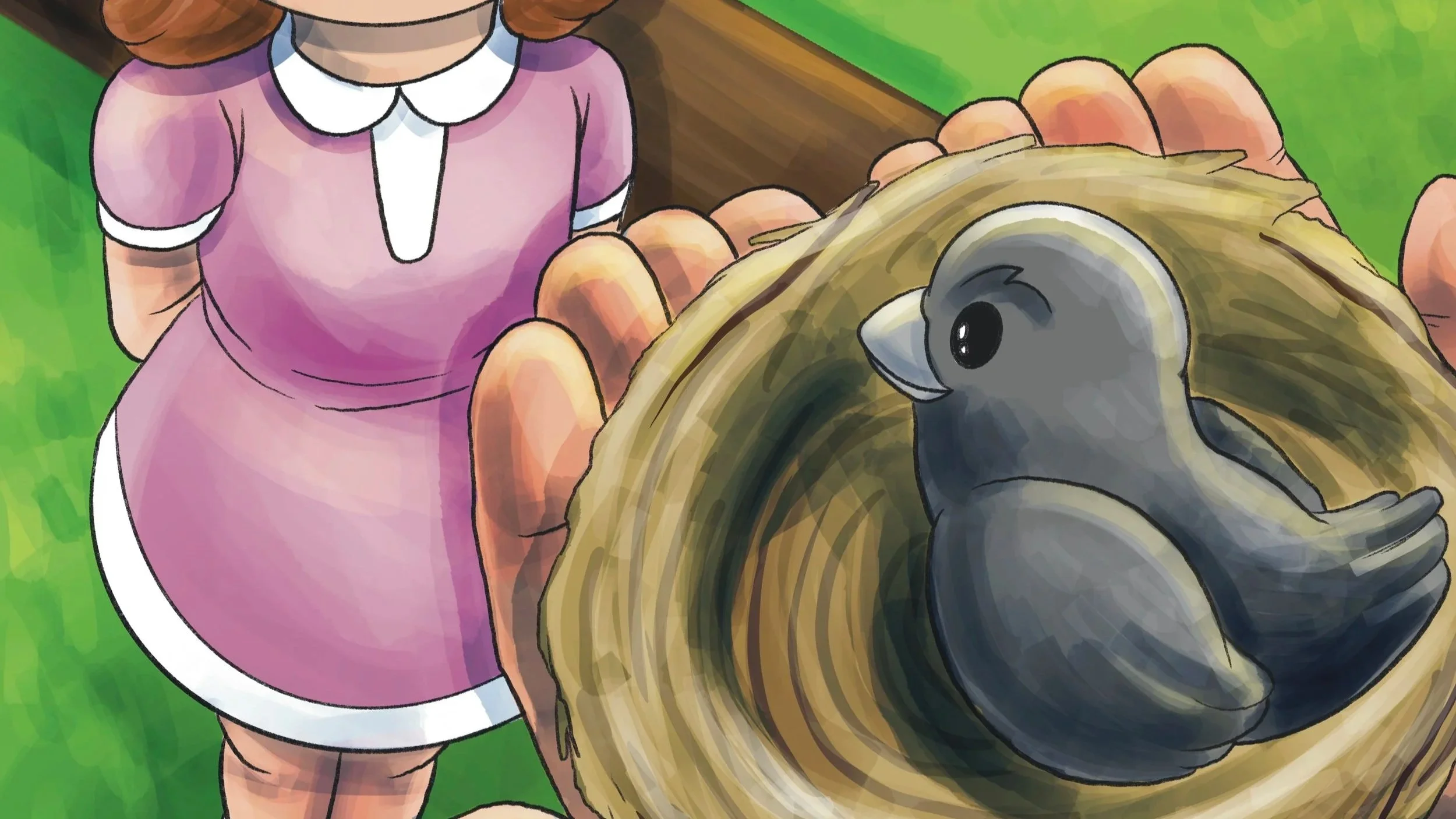 Joe The Crow Book Illustration