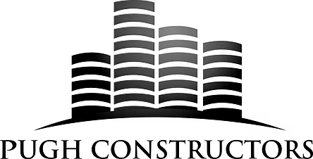 Pugh Constructors b&w logo