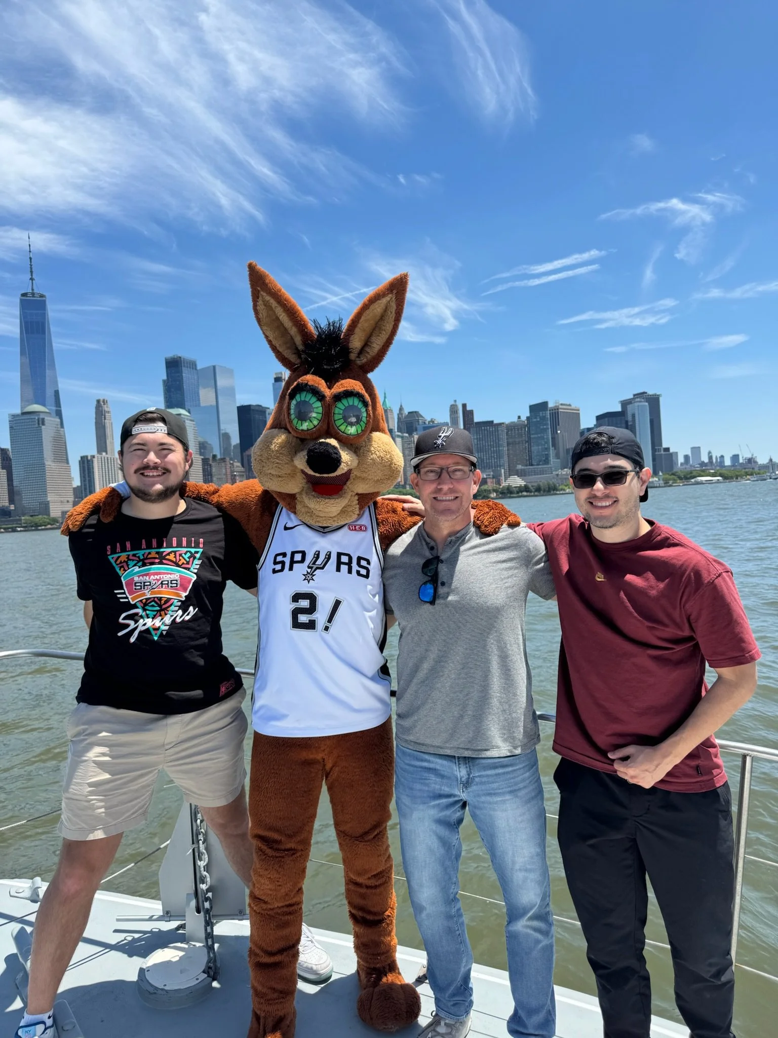 WCMG with Spurs Coyote team