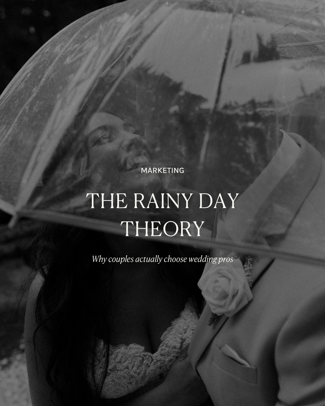 The Rainy Day Theory: Why Couples Actually Choose Wedding Vendors (And What That Means for Your Website)