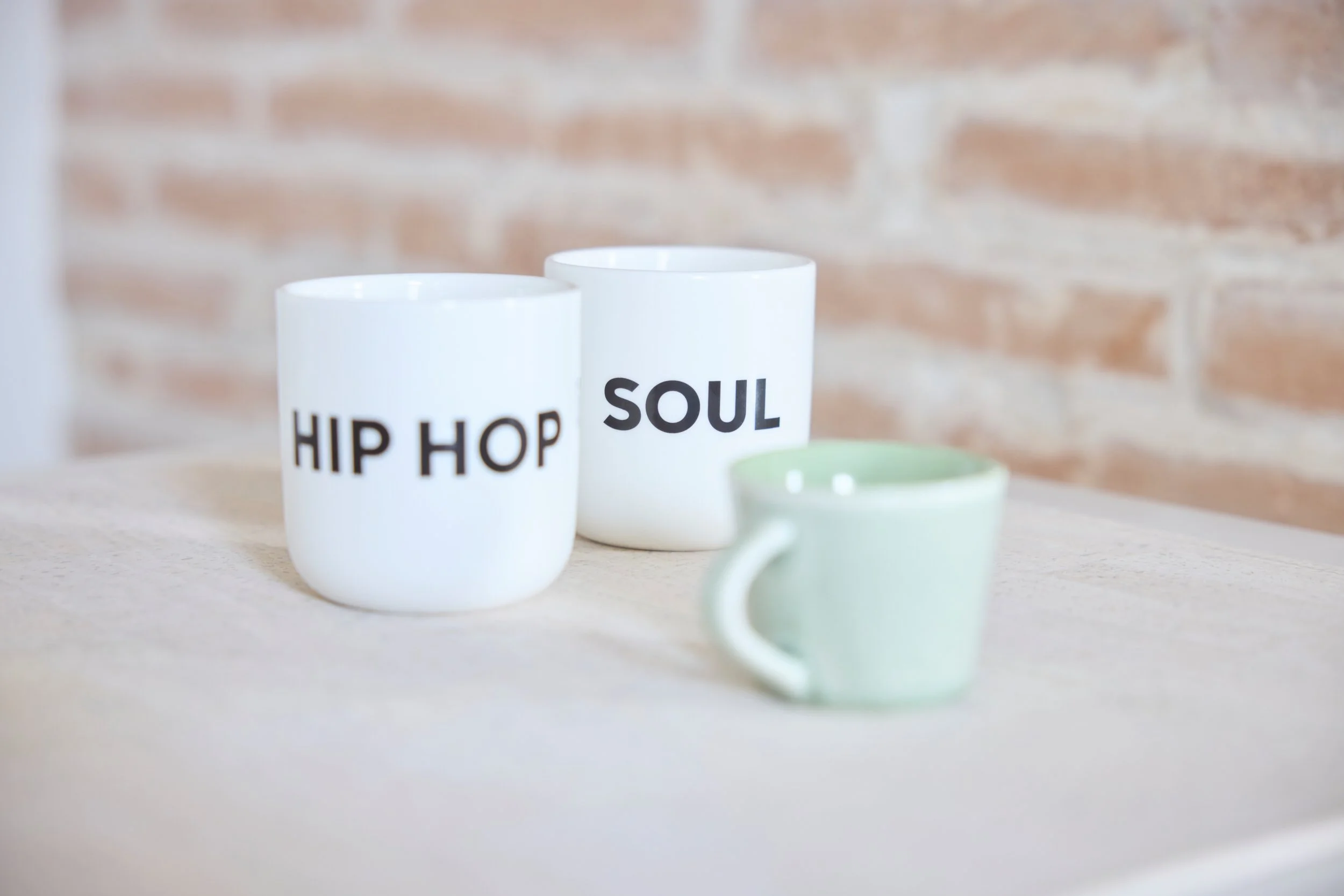 drei unterschiedliche Tassen