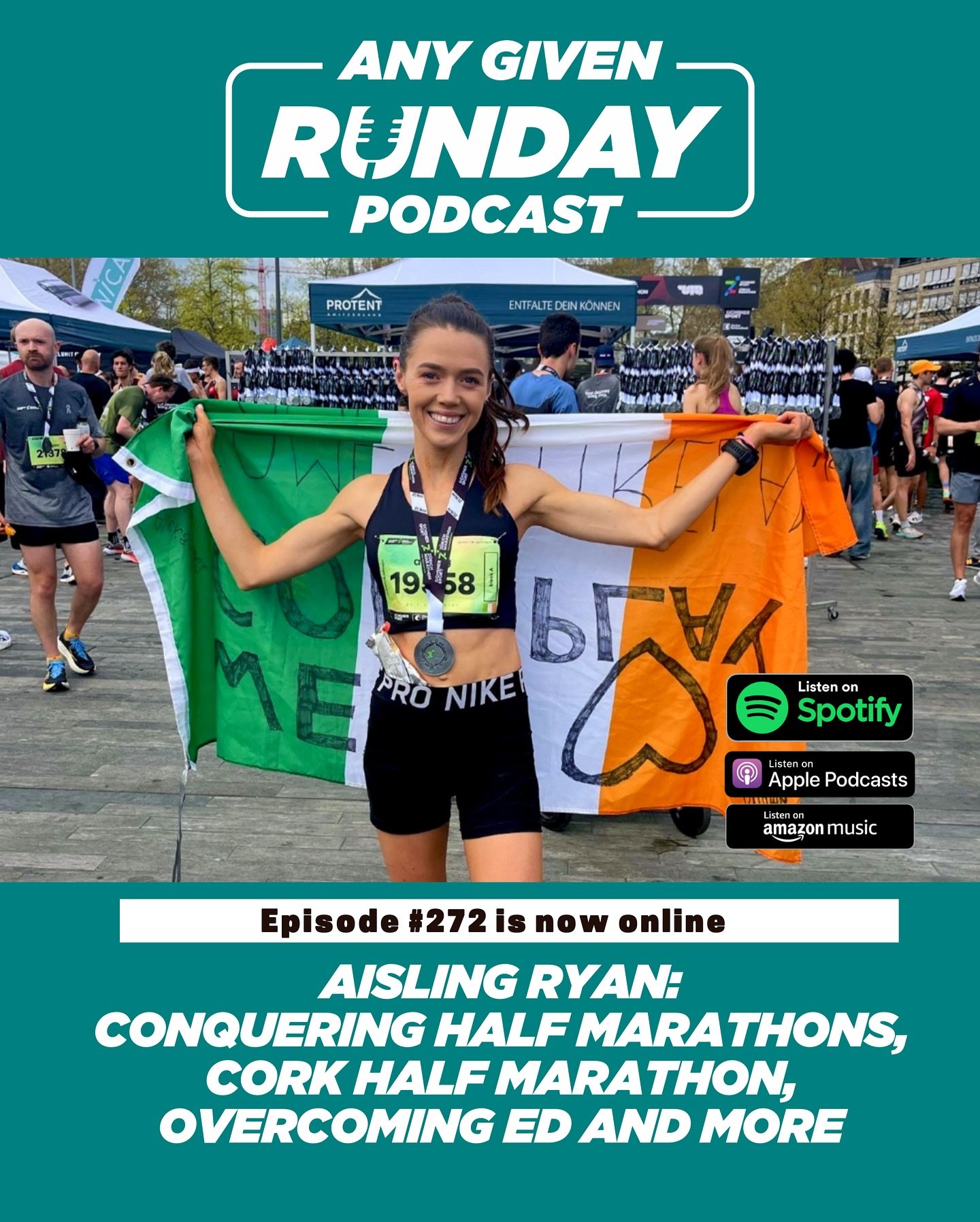 This week&rsquo;s guest on the Any Given Runday Podcast is Aisling Ryan (@aisling_r on Instagram), Aisling boasts multiple podium finishes in half marathons with a 1:18 PB along with a 35:50 10K. She was also a leader in Cork City Half Marathon 2025
