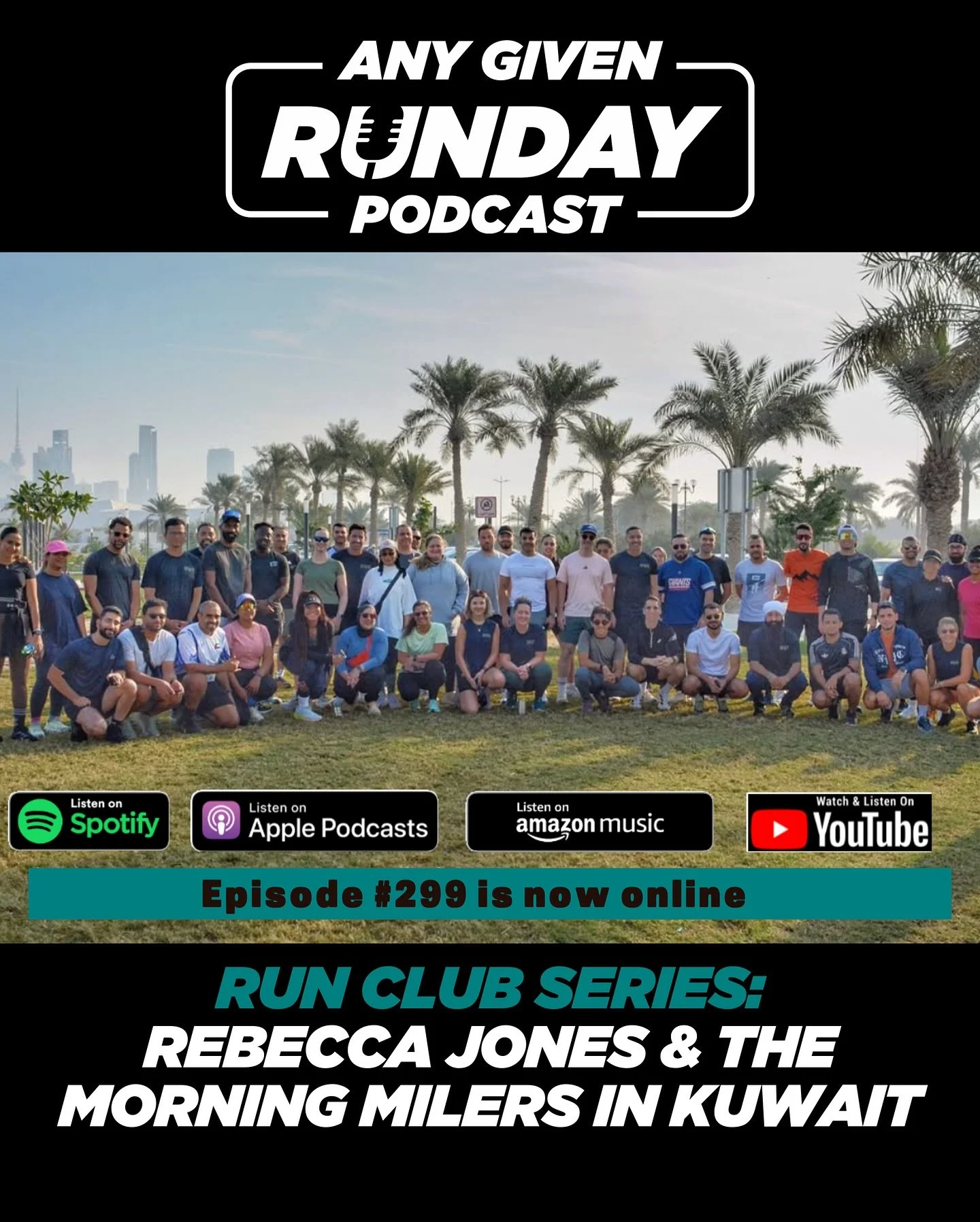 In this episode of the Any Given Runday podcast, we chat with Rebecca Jones (@beccaloujones ), the founder of the Morning Milers Run Club (@morningmilersrungroup ) in Kuwait. They discuss Rebecca&rsquo;s journey into running, the establishment and gr