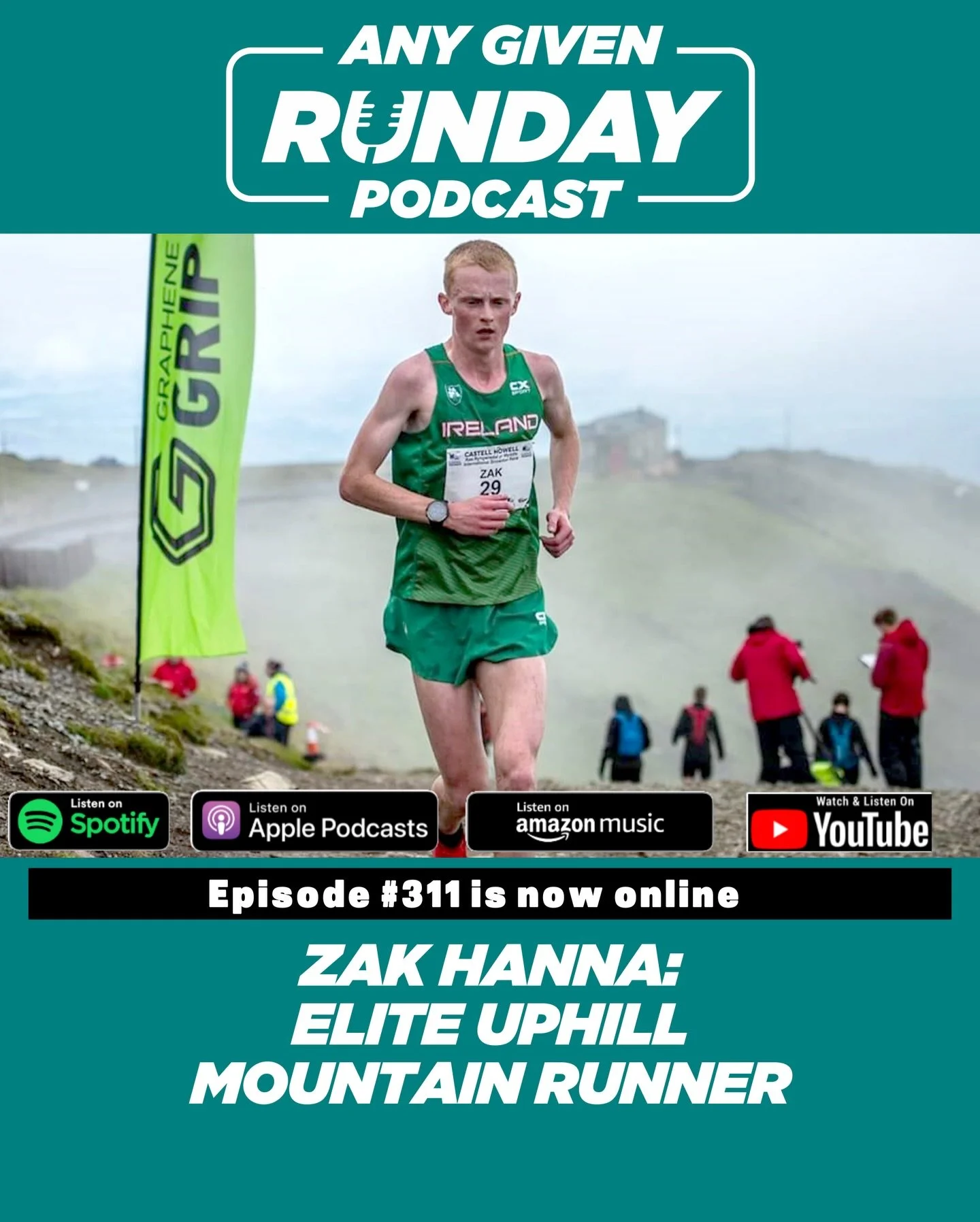 In this episode of the Any Given Run Day podcast, mountain and trail runner Zak Hanna (@zakhanna on Instagram) shares his journey from cycling to becoming a competitive mountain runner at the highest level. He discusses his experiences in various int
