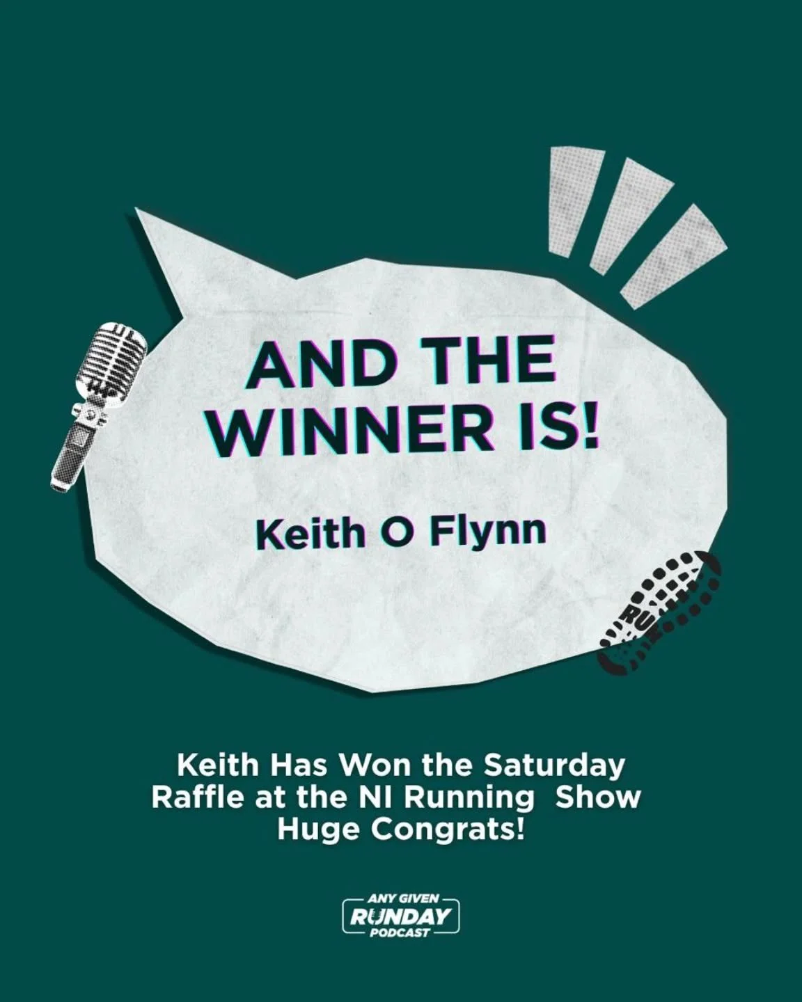 Big Shout out to our Saturday winner of the AGR hamper Keith O Flynn! Check your emails to find out details for collecting your prize supported by @ultrapurelabs and @performnutritionofficial

Still time today to enter the raffle for the Sunday hampe
