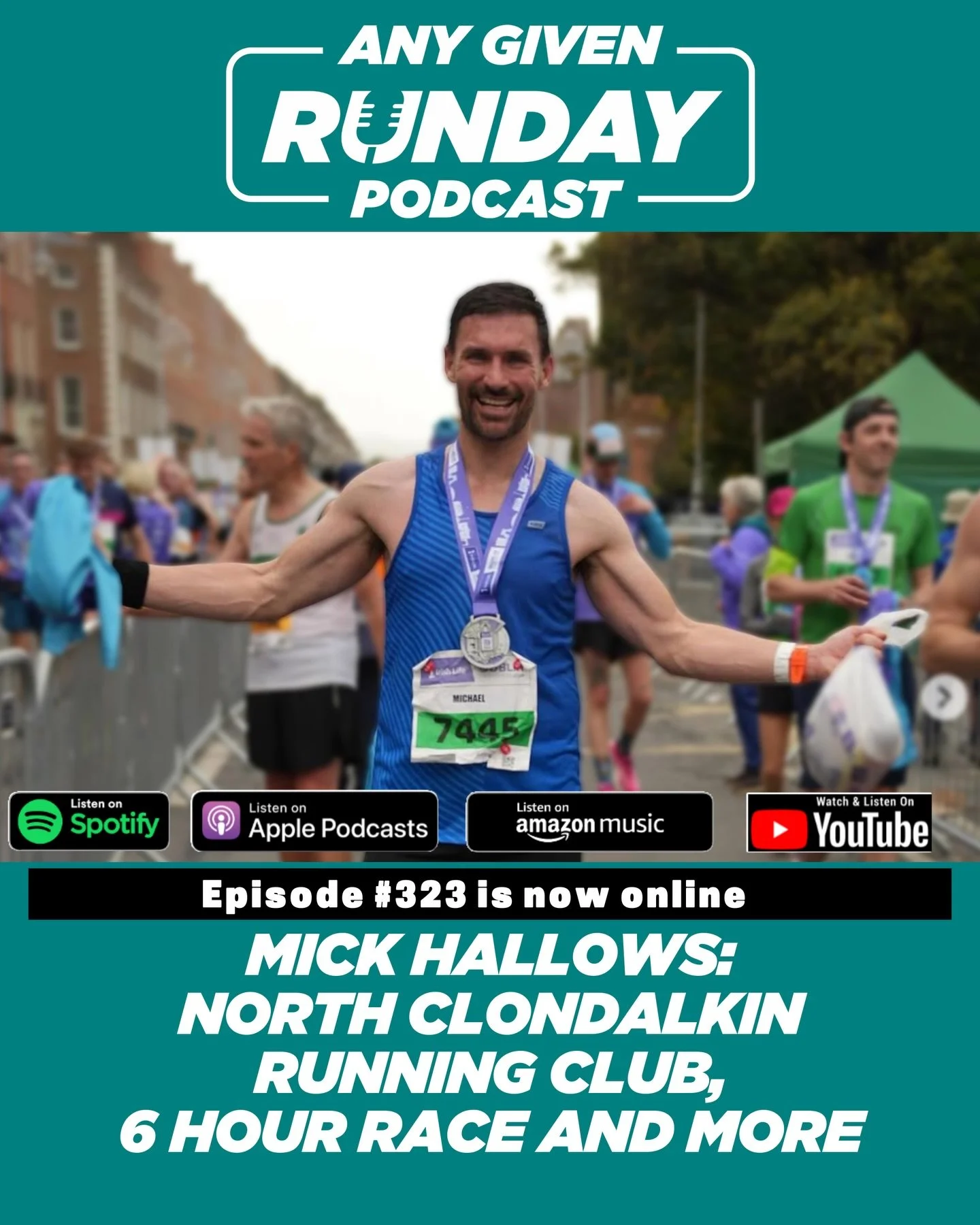 This week, we welcome North Clondalkin Running Club  @northclondalkinrunningclub member Mick Hallows @mick_hallows , who shares his journey from Gaelic football to sub-3 hour Dublin Marathon finisher, his transition into running, and insights into No