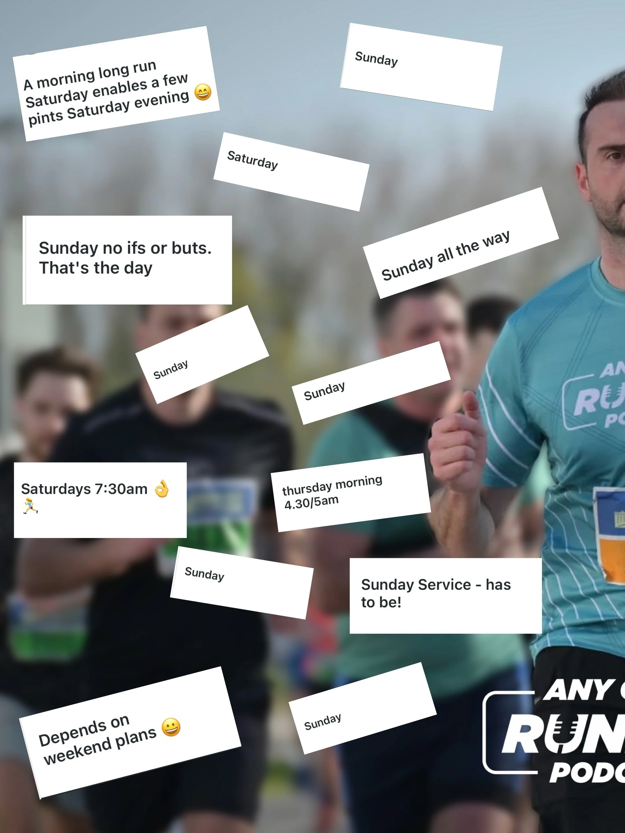 Long Run day is what day?

After seeing that Strava report and questioning whether it was really Saturday that was the day most people dedicated to the long run, we ask you in our stories what that day really was 

And most of you agreed on Sunday!

