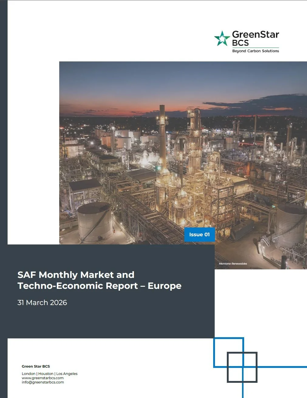 European SAF Monthly Market &amp; Techno-Economic Report