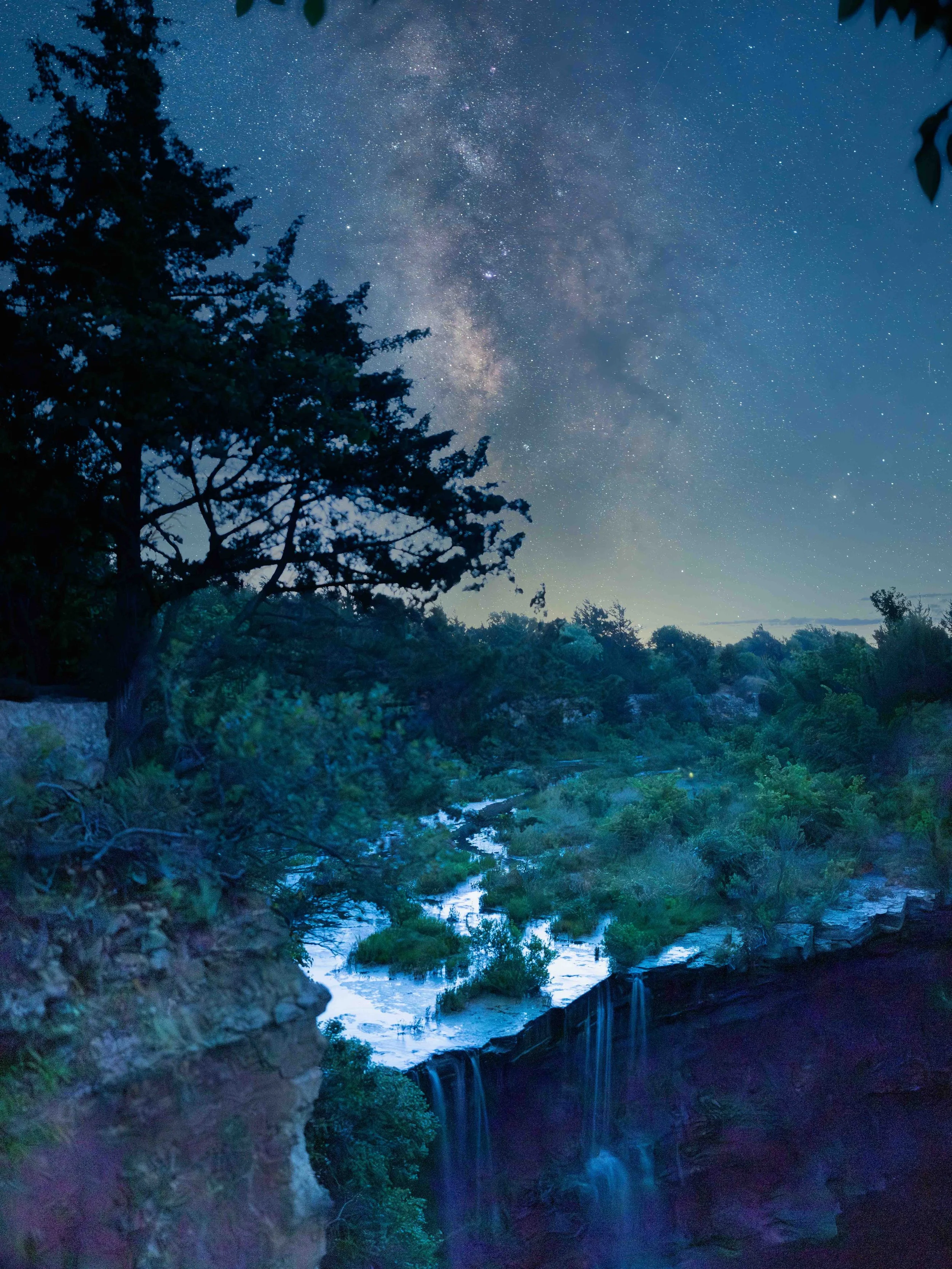 Milky Way Over Cowley Falls