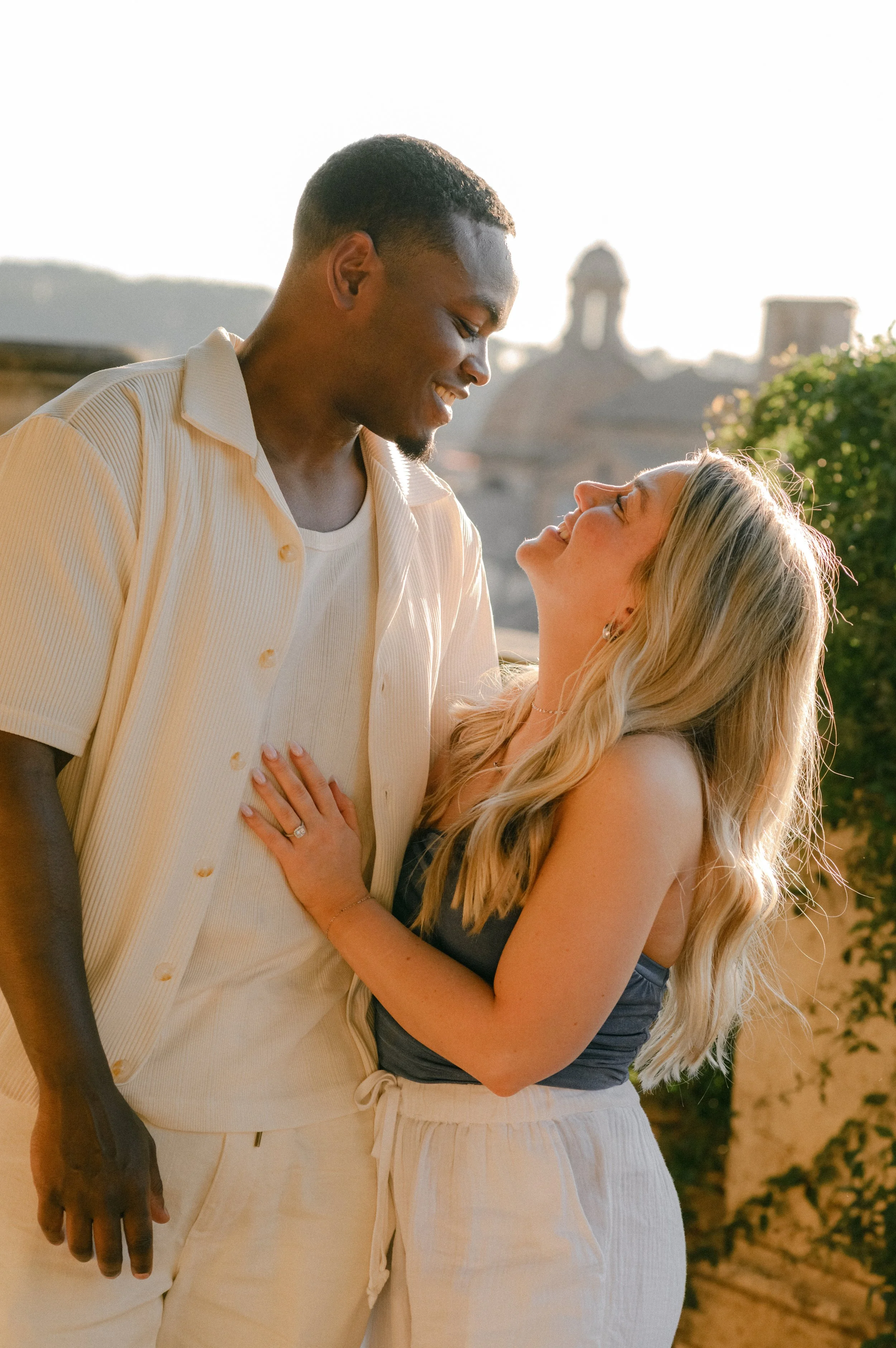Sunset couple photoshoot in Rome