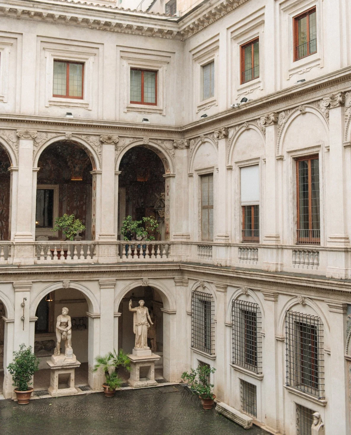 courtyard of Palazzo Altemps in Rome elegant proposal location