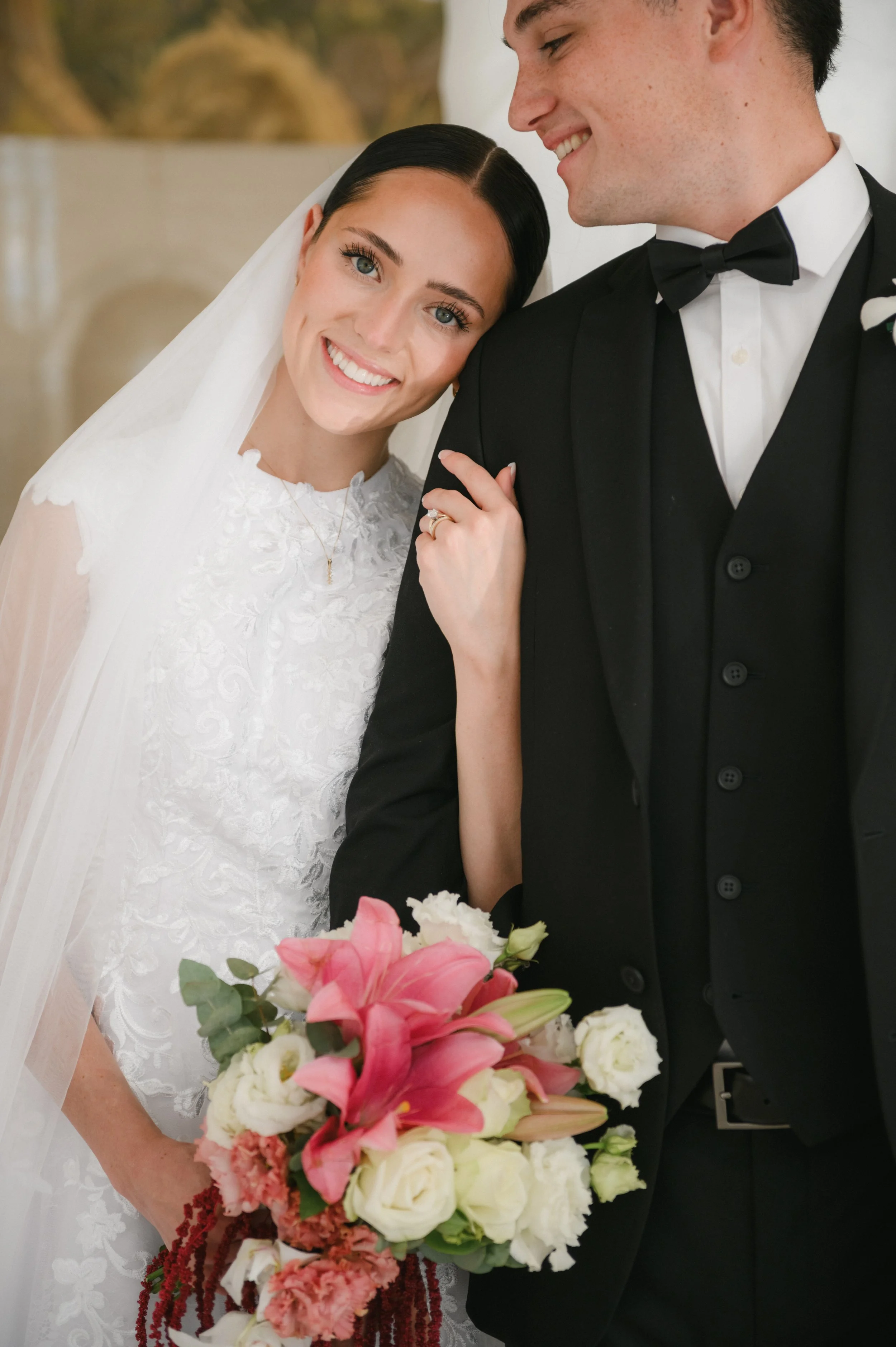 Wedding couple portrait in Rome
