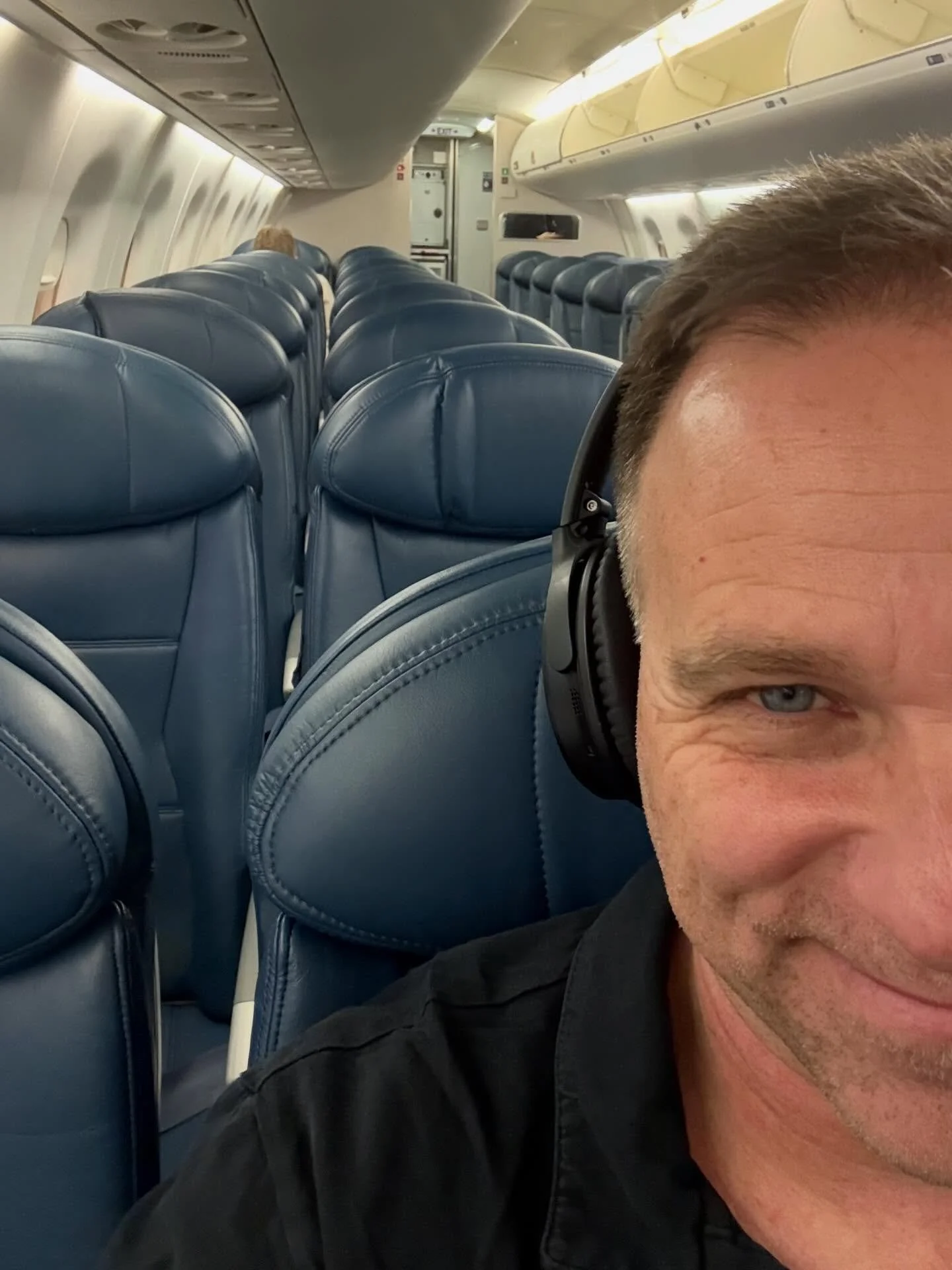 Saturday night flight to OKC! A couple of big days ahead.