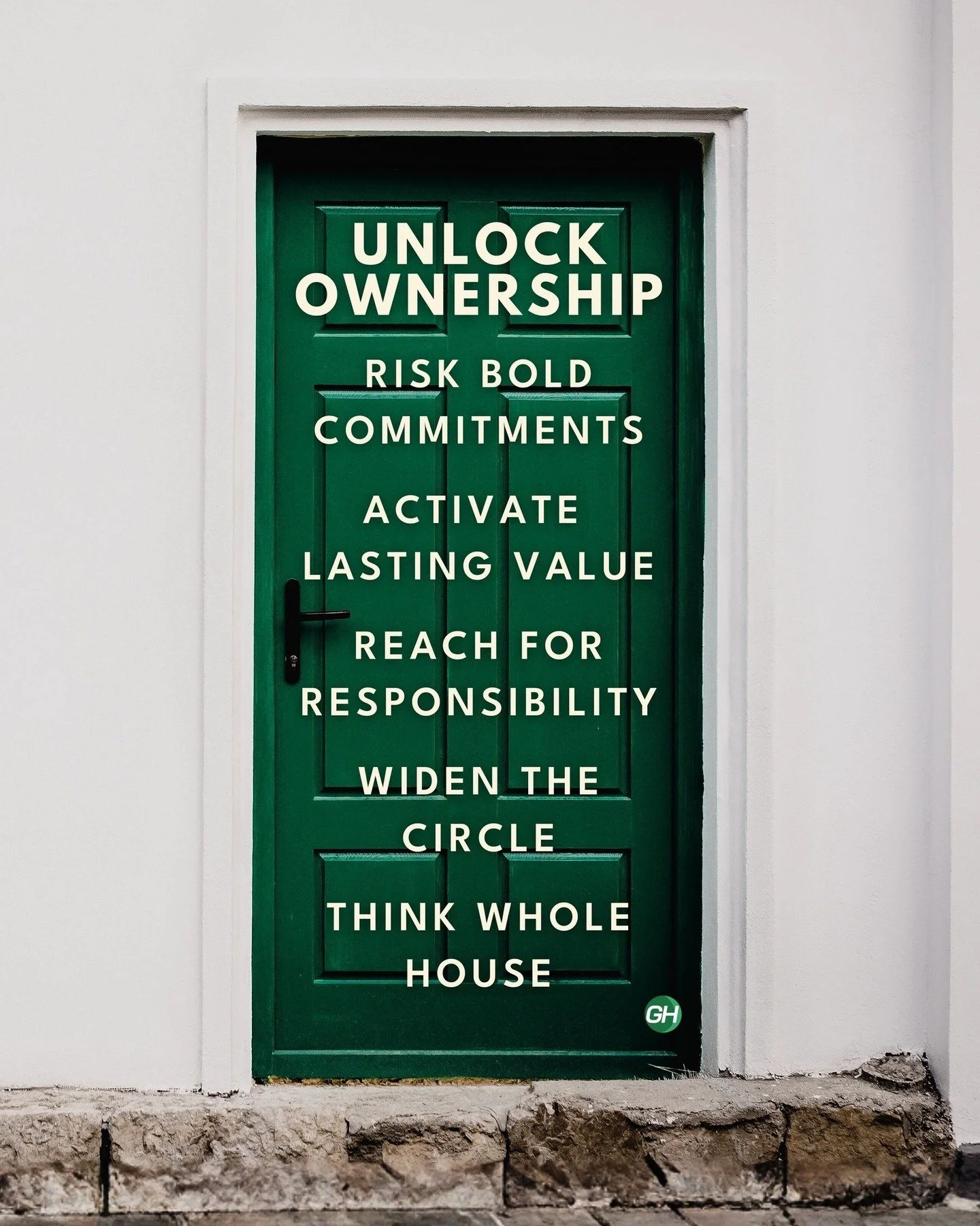 OWNership is self-LEADership. Here are five unlocks for creating a culture that people love and results that leaders need. As you read through them, consider your emotional response; it may indicate your current stance on these concepts.

🔑 Risk Bol
