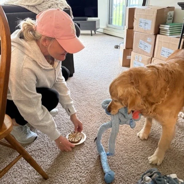 Tucker turned 12 last Saturday. 🎂
Golden retriever. My wife's dog. Super chill. Doesn't even live with us, but she has this bond with him that's genuinely special to watch.

And it got me thinking this past week, passing dog walker after dog walker 