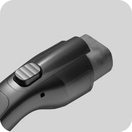 Ladekabel der SunCharger Wallbox von homesun solar für dreiphasiges Schnellladen, Nahaufnahme