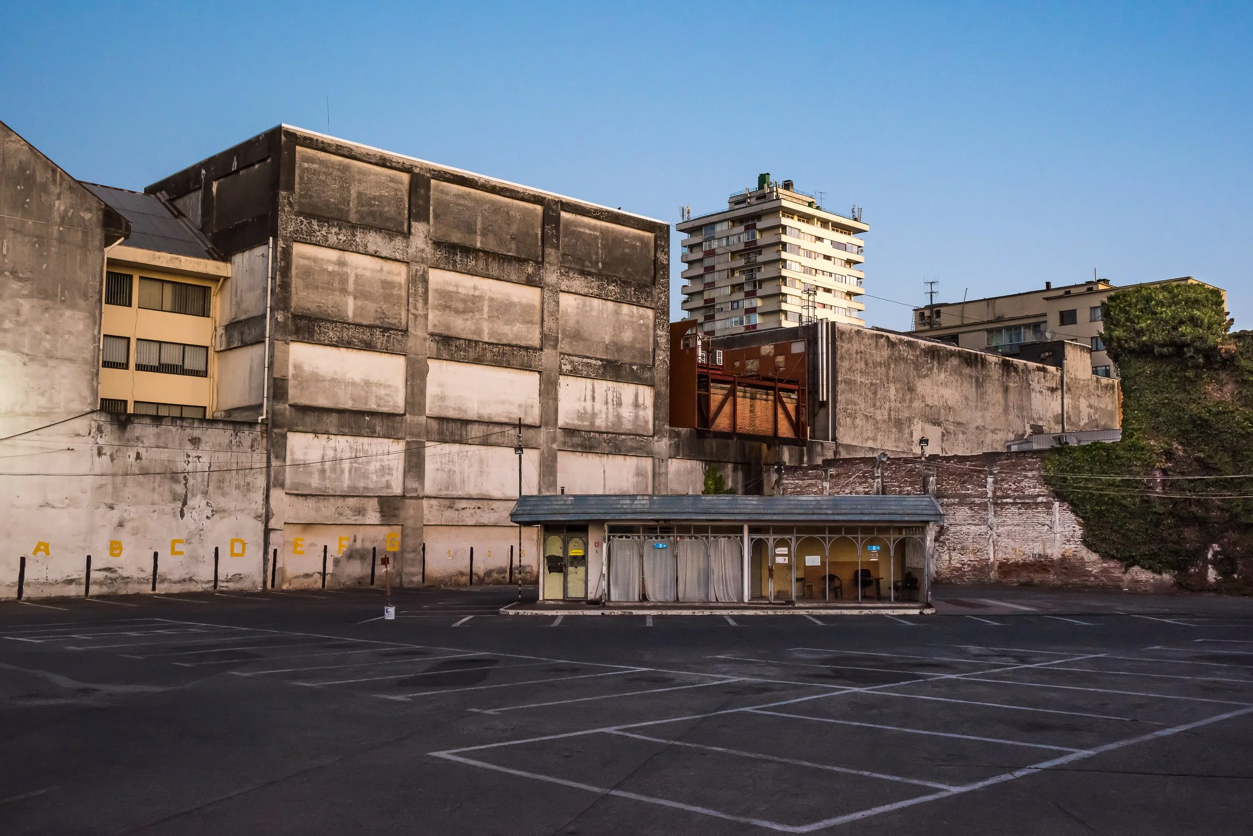 Ex estacionamiento de Buses Cruz del Sur, Temuco.