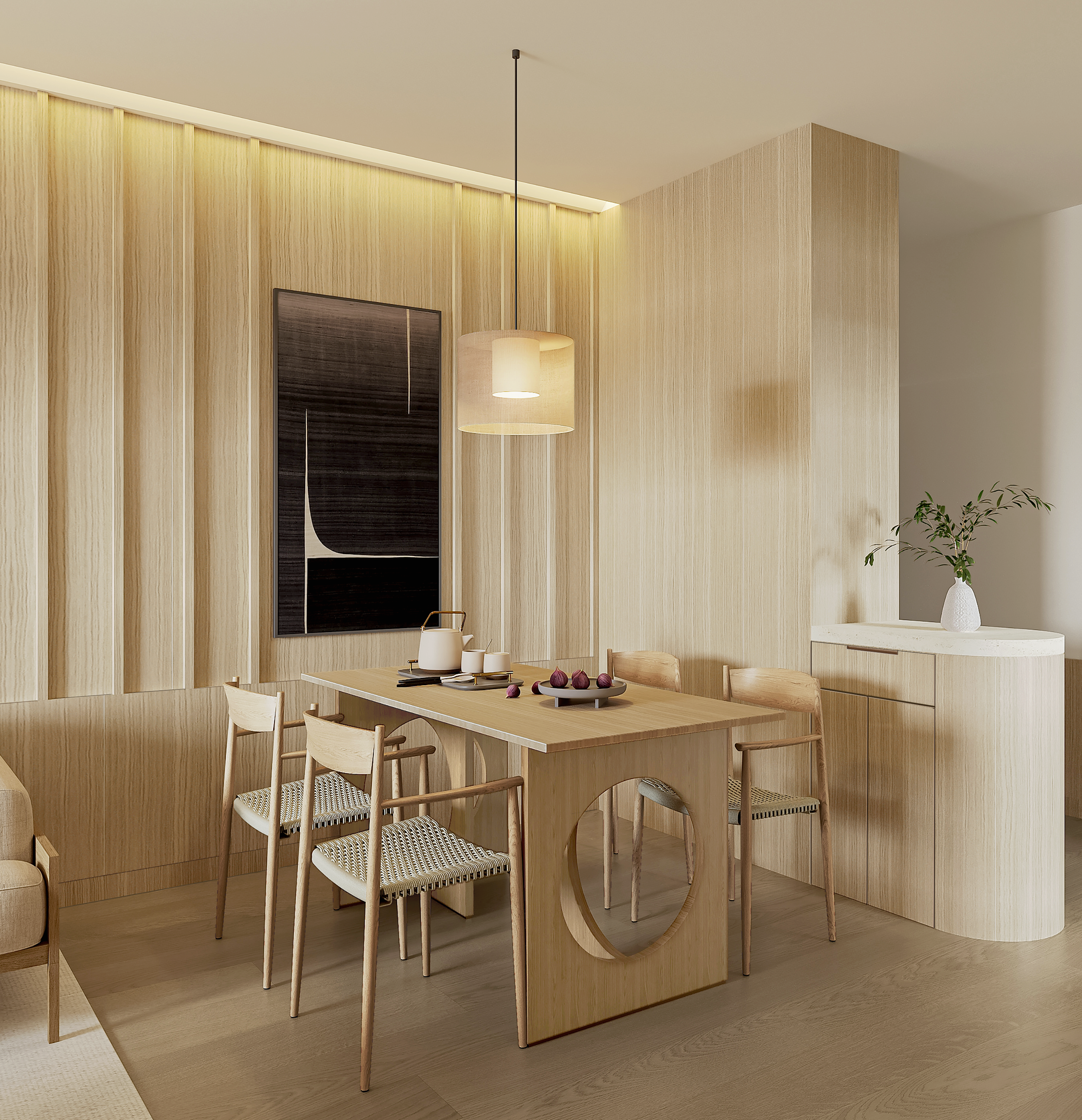 Shanghai, China - Japandi Apartment