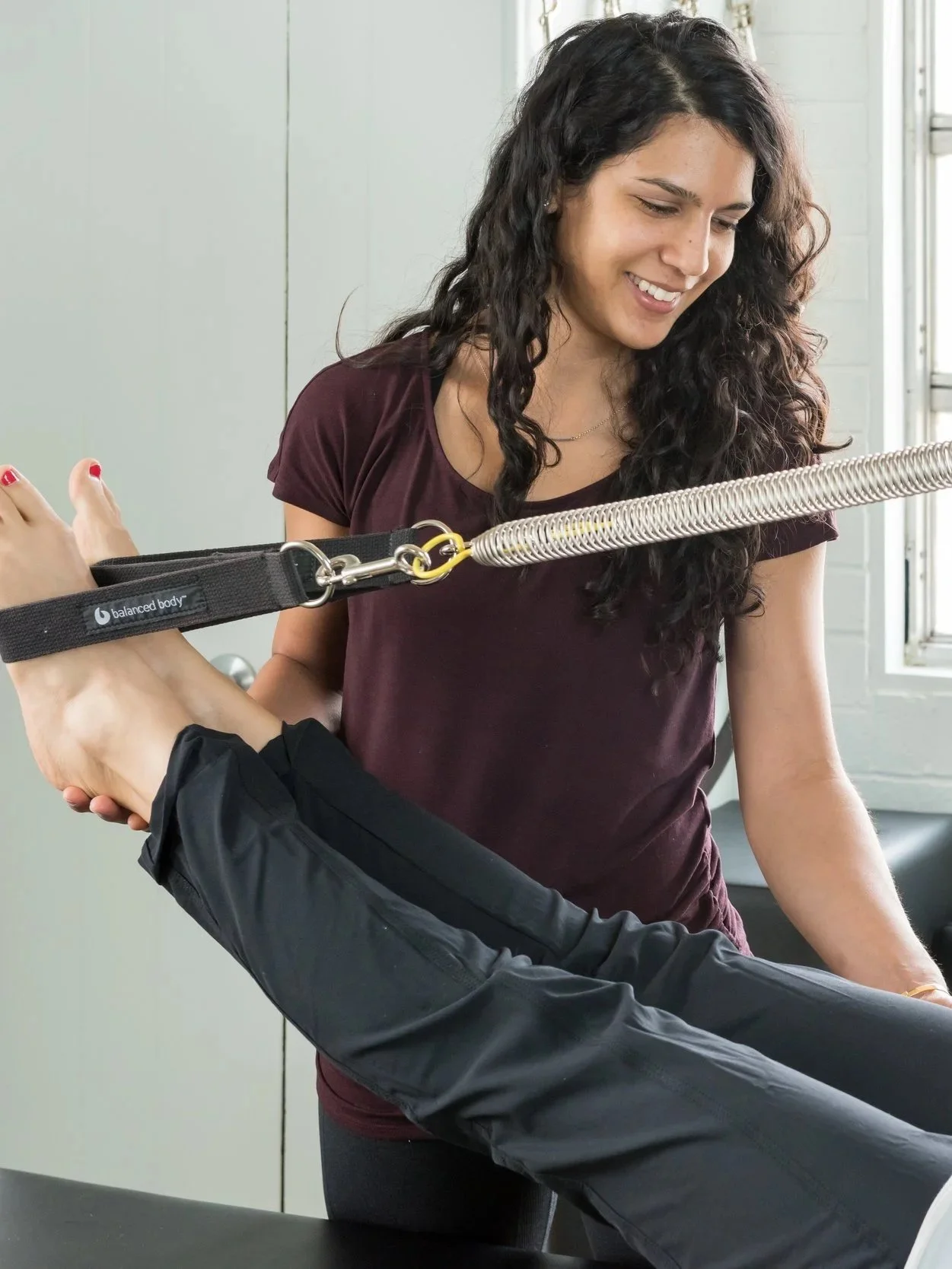 Pilates rehabilitation session at Bodywise in Durango Colorado.