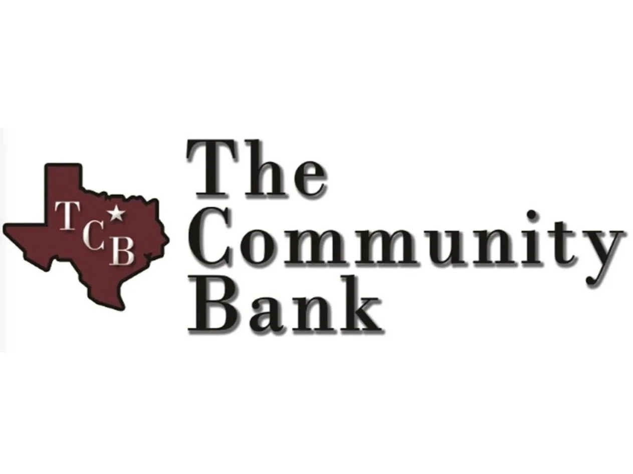 The Community Bank logo with Texas map outline