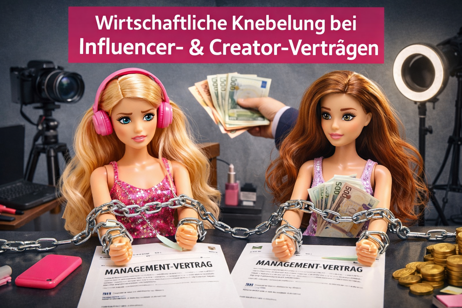 Wirtschaftliche Knebelung bei Influencer- und Content Creator-Verträgen