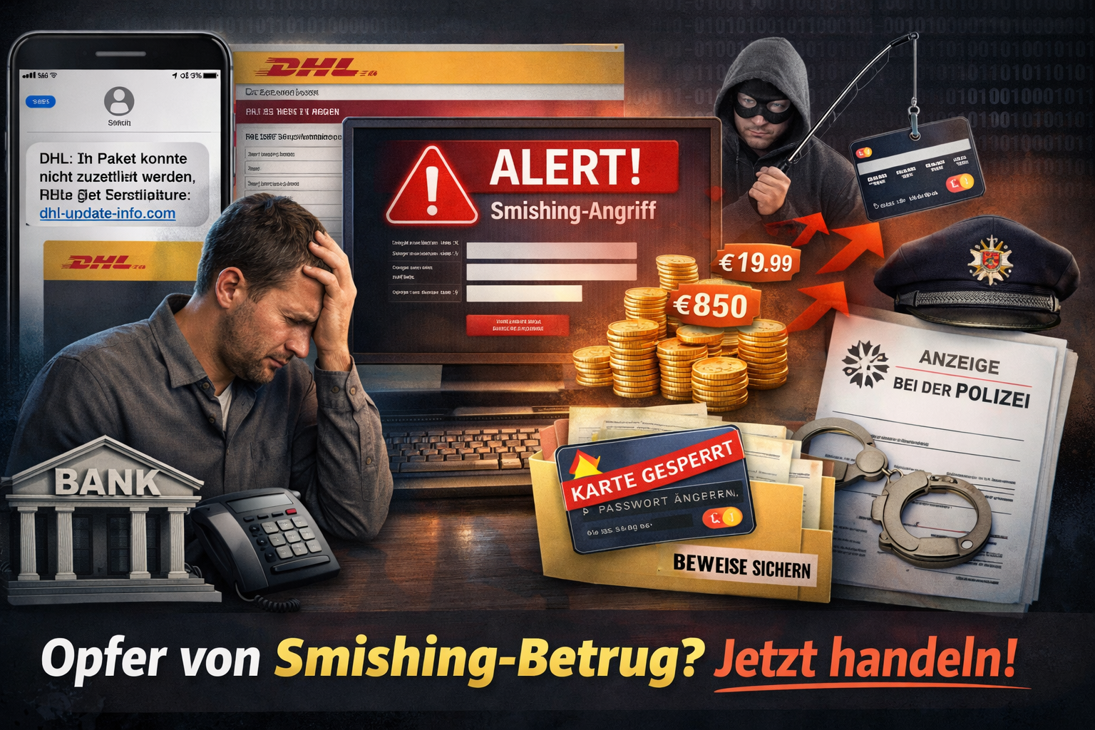 Abgezockt durch gefälschte DHL-SMS: So holen Sie sich Ihr Geld zurück!