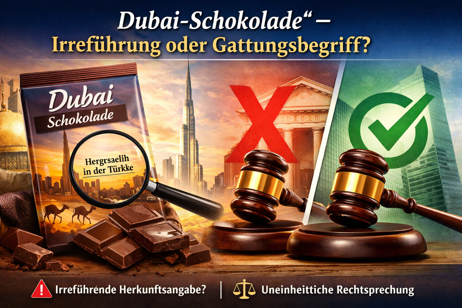 Der Hype um die „Dubai-Schokolade“ erreicht die Landgerichte