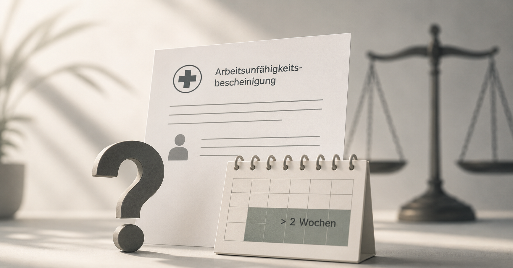 Krankschreibung über zwei Wochen: Wann Arbeitgeber den Beweiswert Ihrer AU-Bescheinigung anzweifeln dürfen