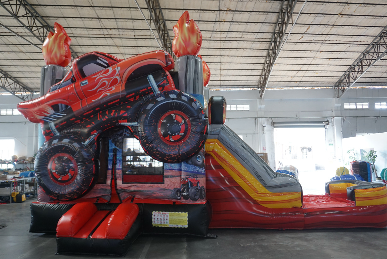 Monster Truck Combo Bounce House 