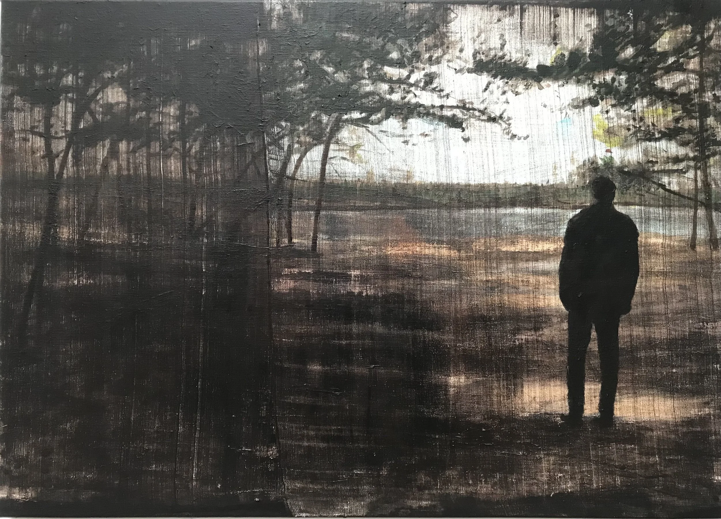 Het beste zand / The best sand, 2026;
acrylics on canvas, 70 x 50 x 3,5 cm / 35  x 20 x 1 inches