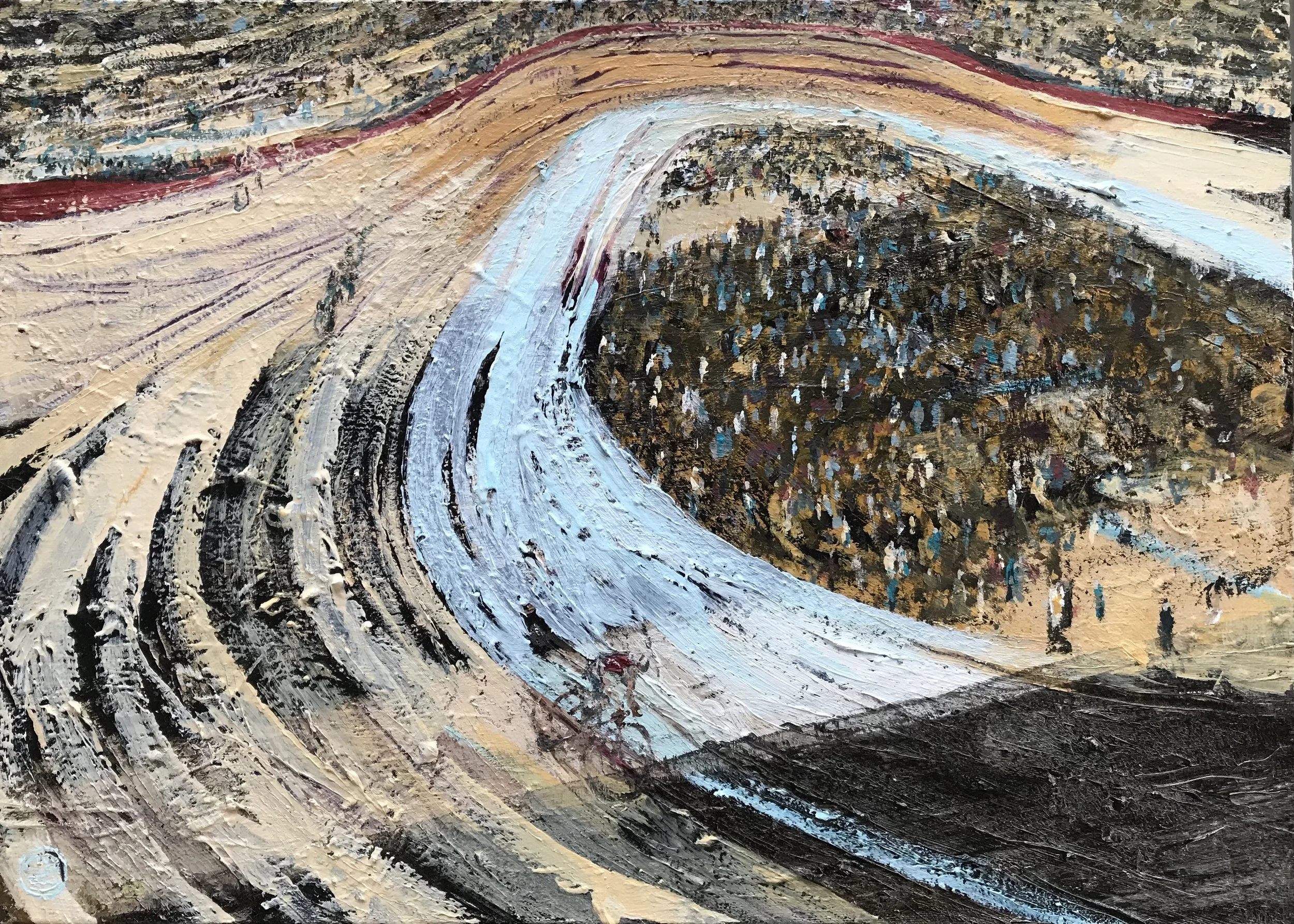 De jongelingen / The byoungsters, 2026;
acrylics on canvas, 70 x 50 x 3,5 cm / 35  x 20 x 1 inches