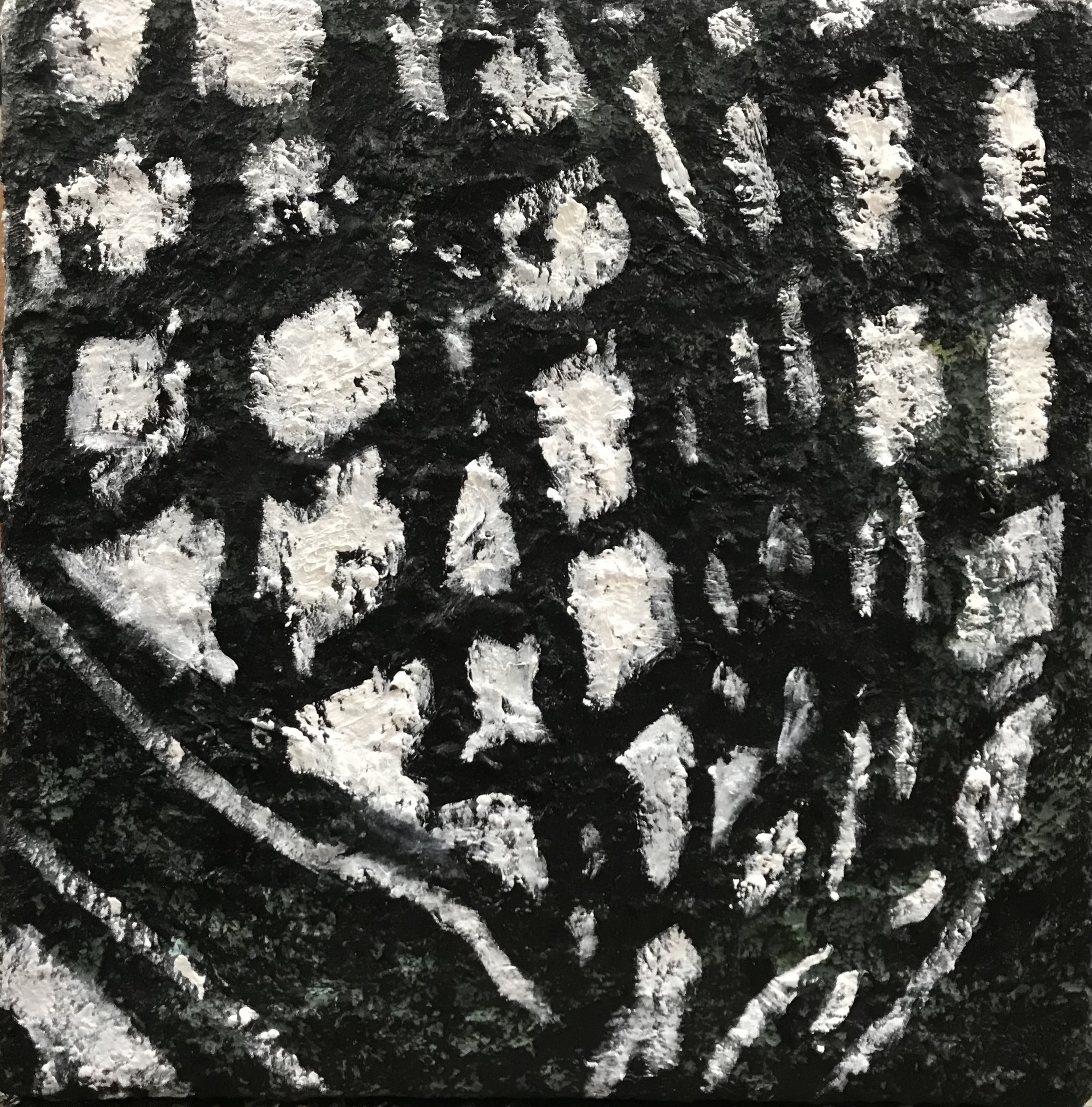 Offermaand / Sacrifice Month; 2026, oil on canvas, 25 x 25 x 5 cm / 9.8 x 9.8 x 1.5 inches