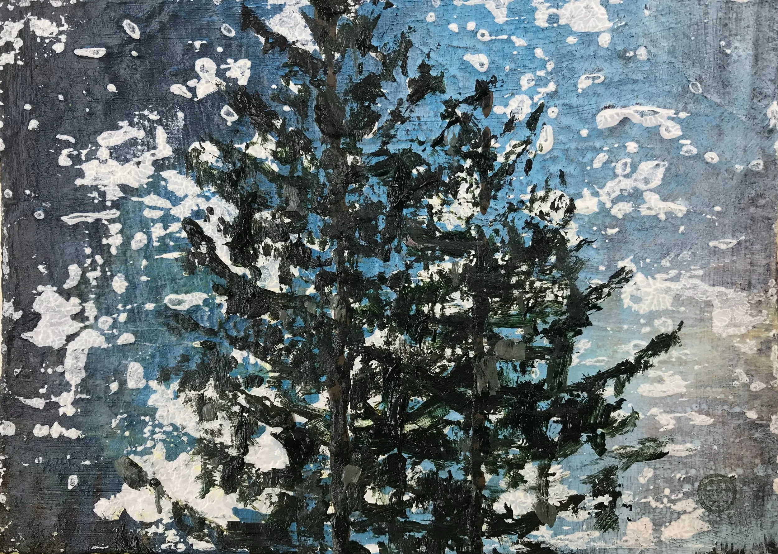 Vooruitgangsoptimisme / Progress optimism, 2026;
acrylics on paper, 14,8 x 10,3 cm / 37,2  x 26,2 inches