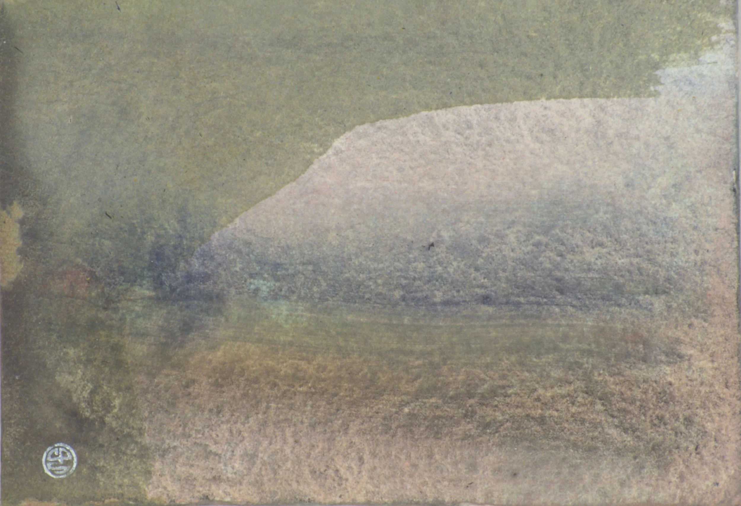 Alles om gelukkig te zijn / Everything to be happy, 2021;
aquarel on paper, 14,8 x 10,3 cm / 37,2  x 26,2 inches