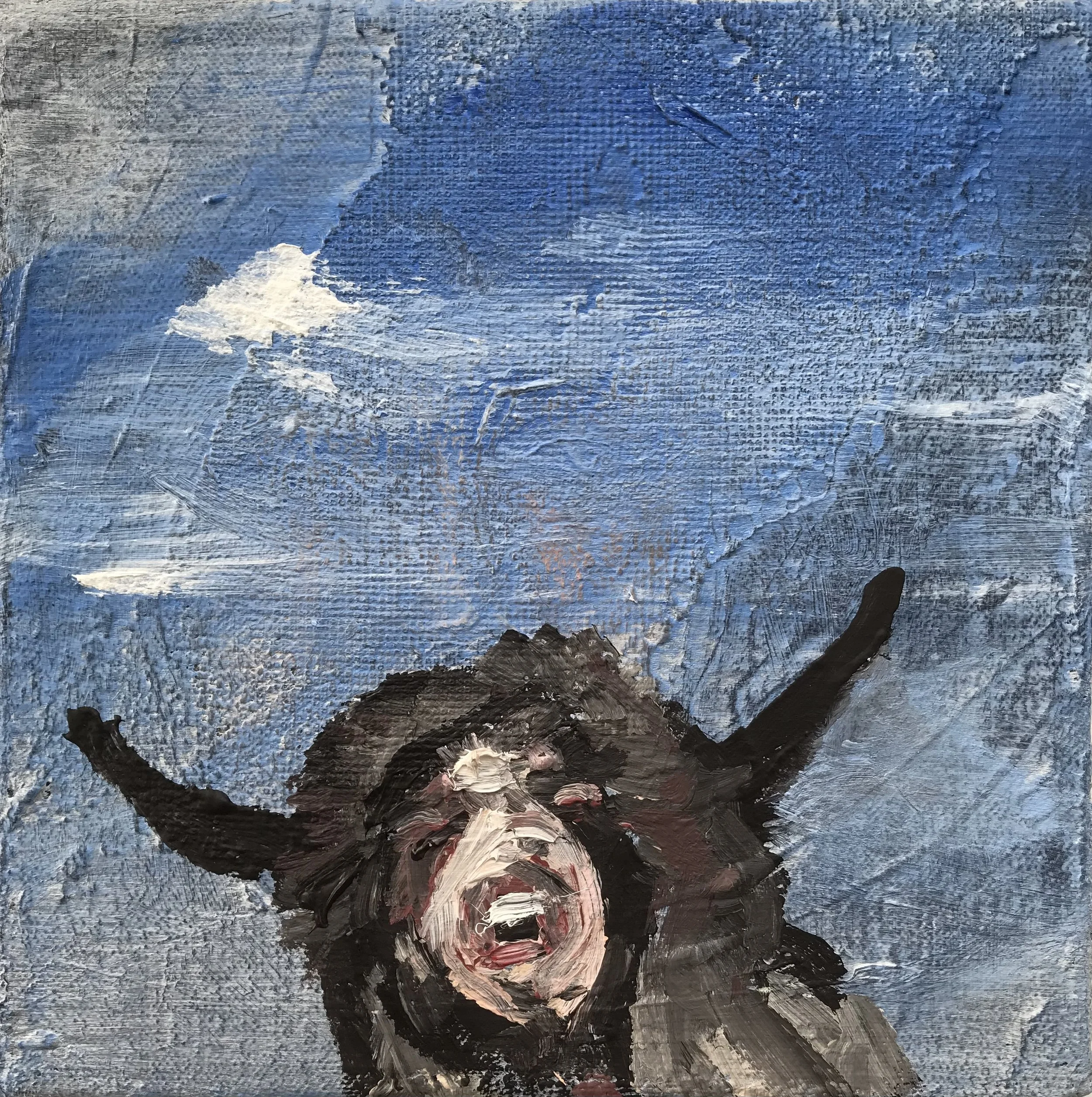 Lentemaand / Spring Month, 2026, acrylics on canvas, 25 x 25 x 5 cm / 9.8 x 9.8 x 1.5 inches