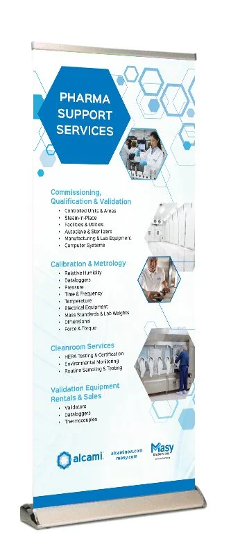 Services overview - tradeshow floor stand up.