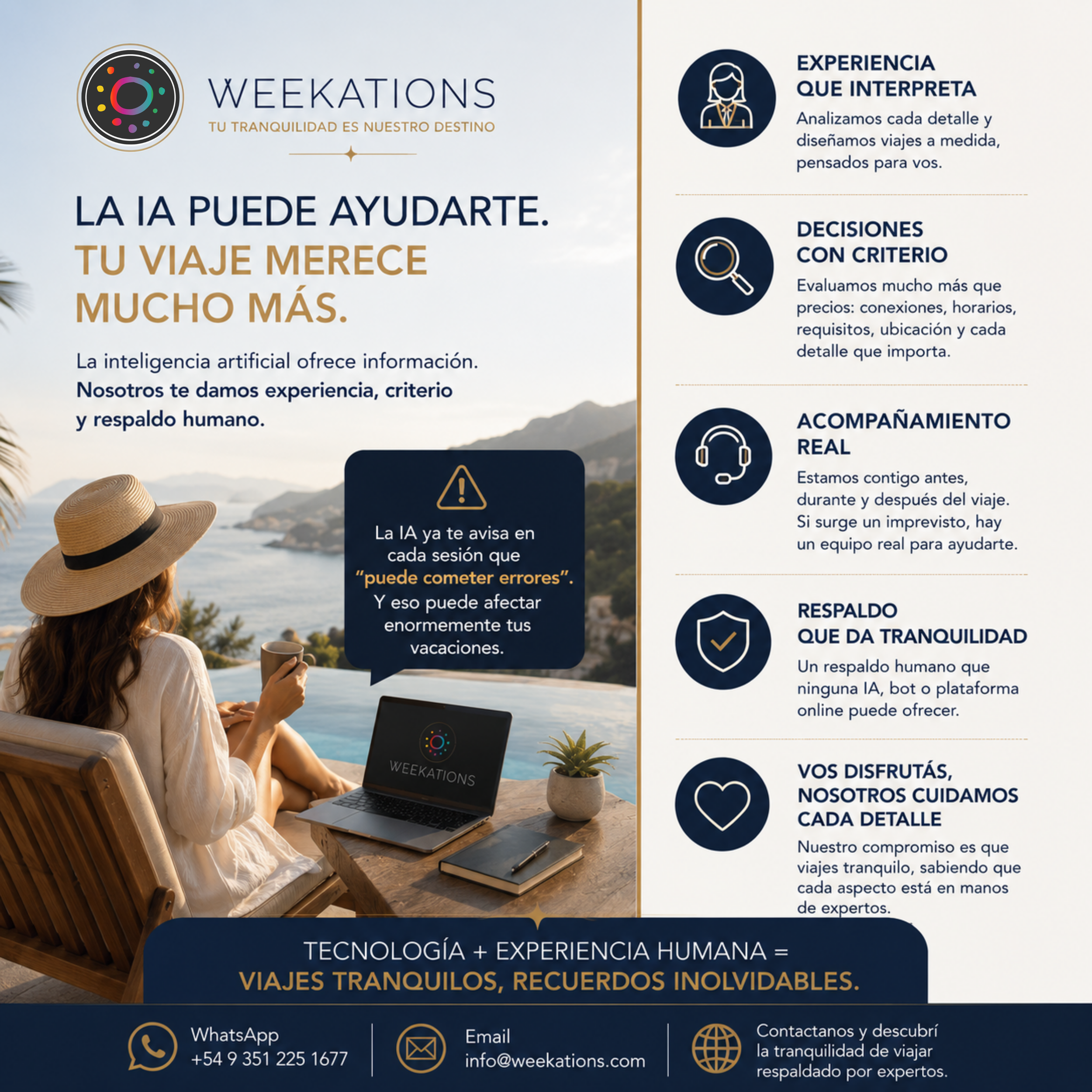 Inteligencia Artificial y viajes: por qué el respaldo humano sigue marcando la diferencia