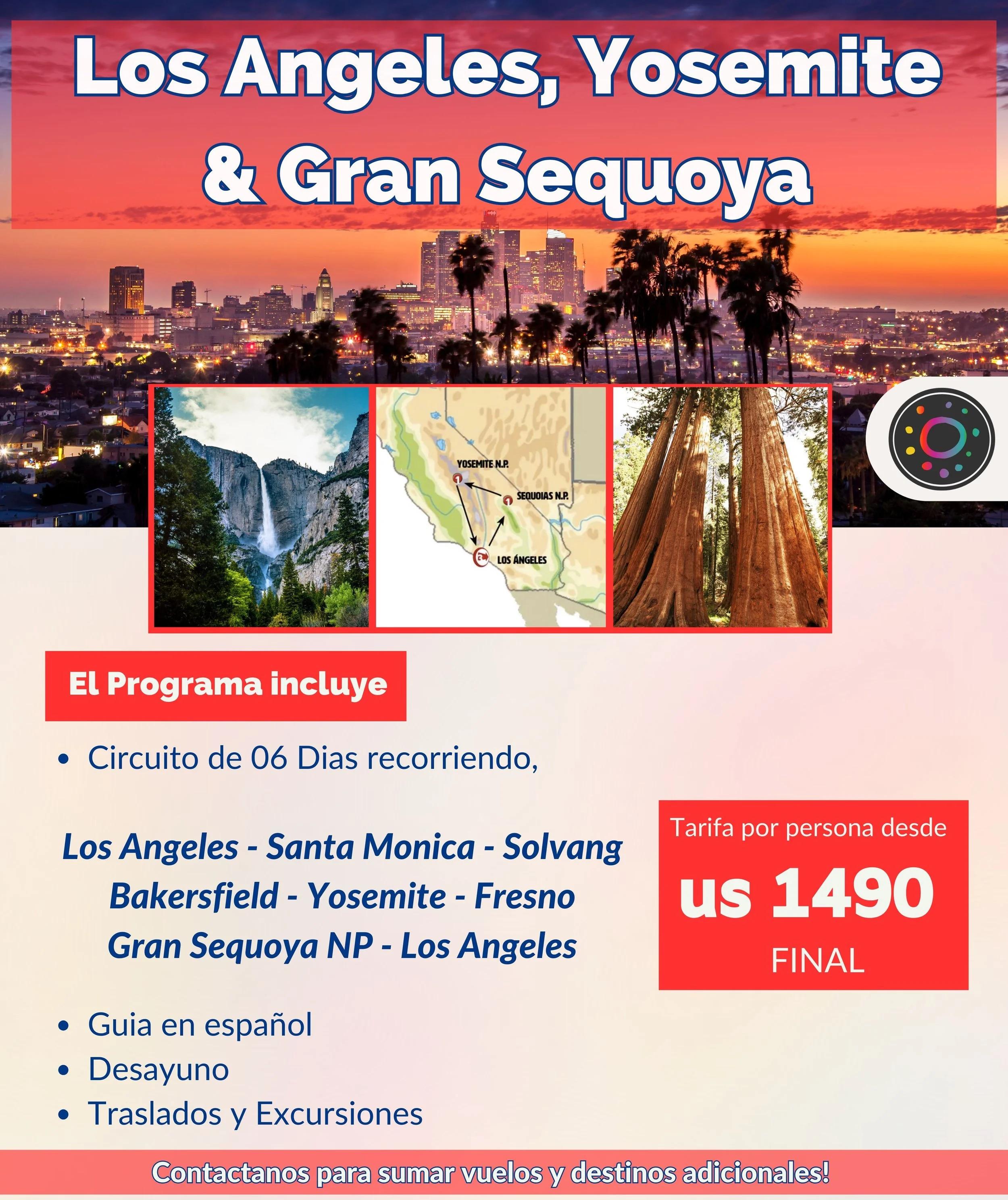 recorre el mundo - Los angeles, Yosemite &amp; Sequoia NP