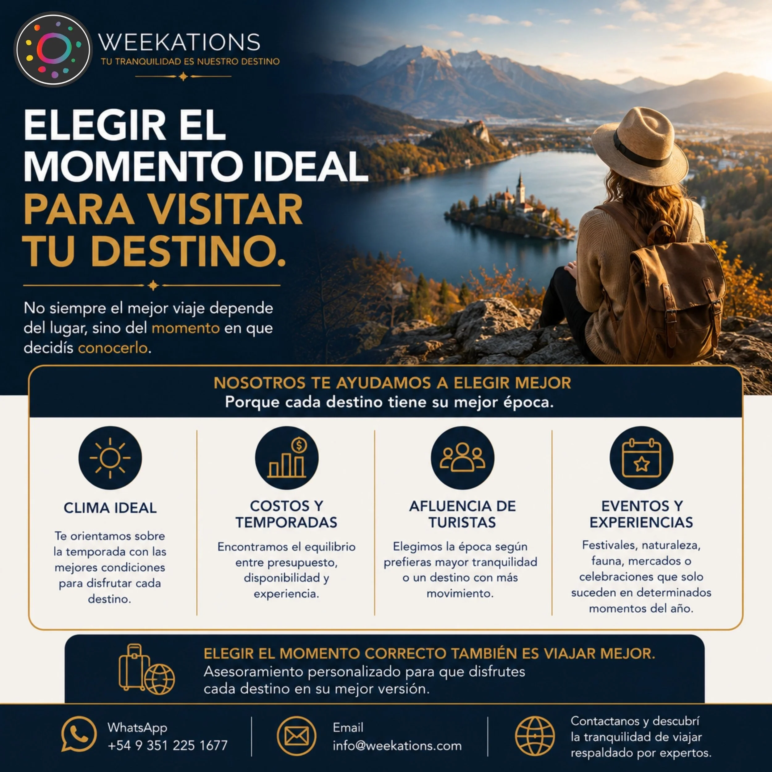 Elegir la mejor época para viajar: una decisión que puede transformar toda la experiencia