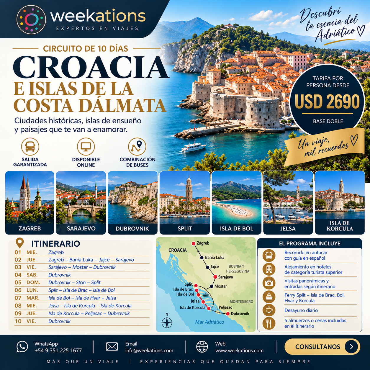 recorre el mundo - croacia &amp; Costa Dalmata